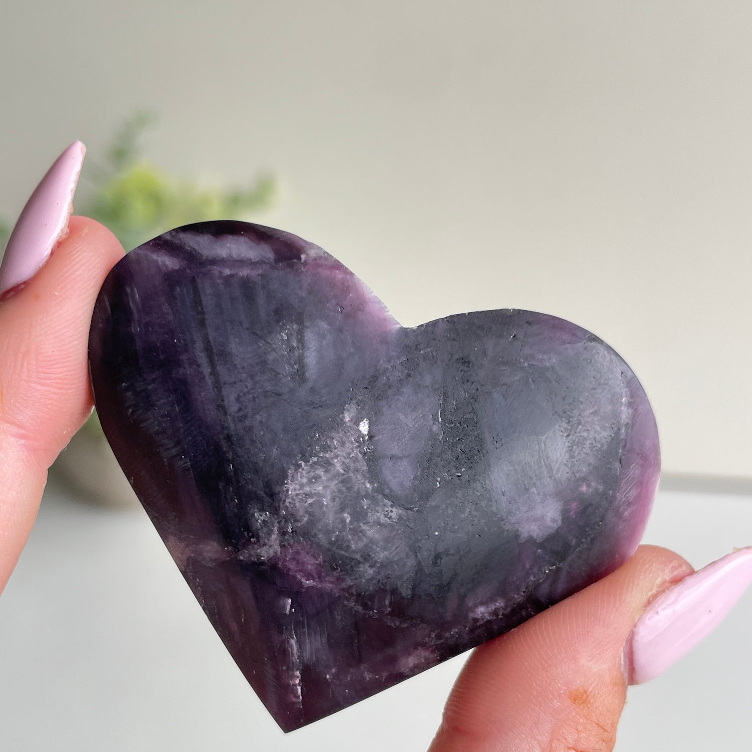 Lepidolite Mica Heart 5.3cm