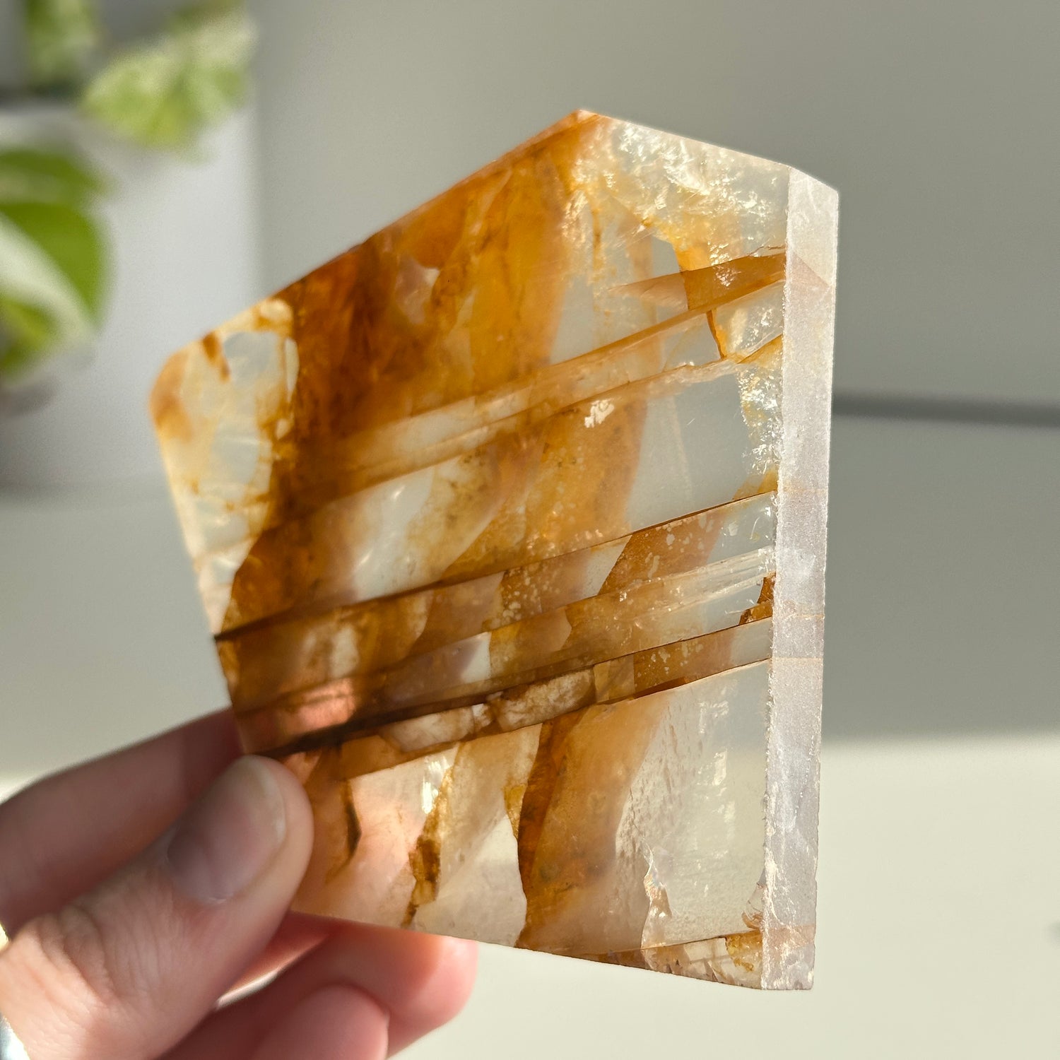 Golden Healer Quartz Slice 134g