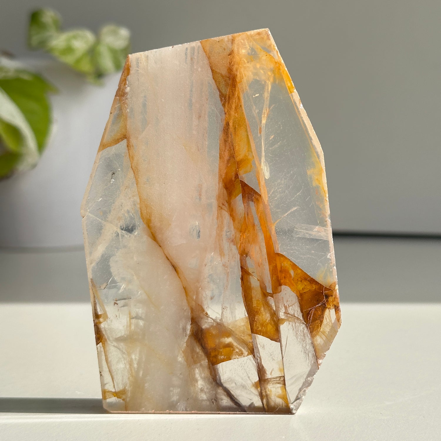 Golden Healer Quartz Slice 186g
