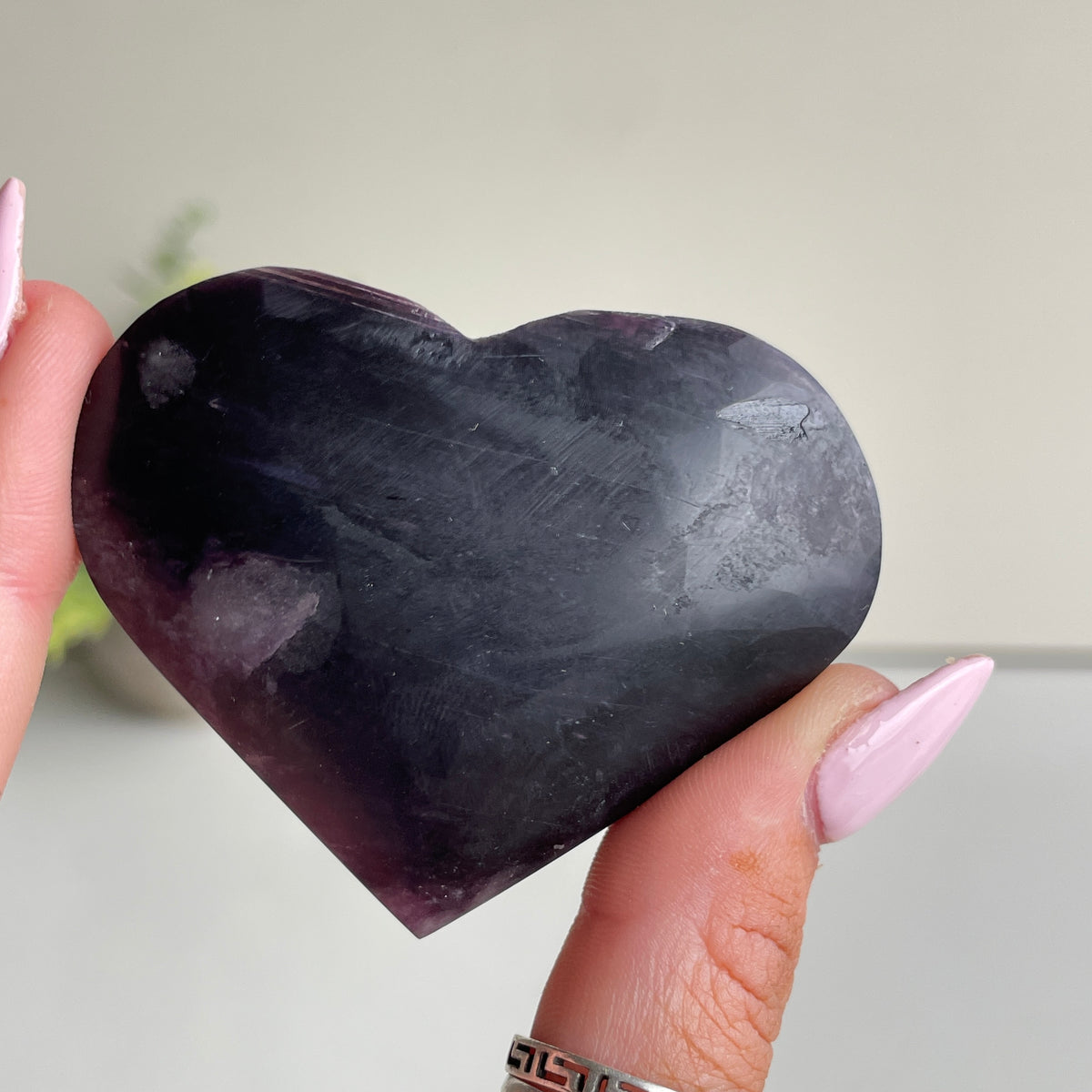 Lepidolite Mica Heart 5.7cm