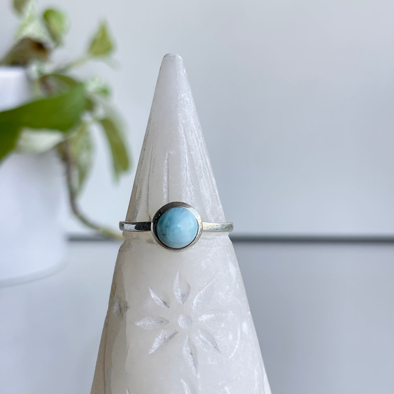 Larimar Round Ring Sz11