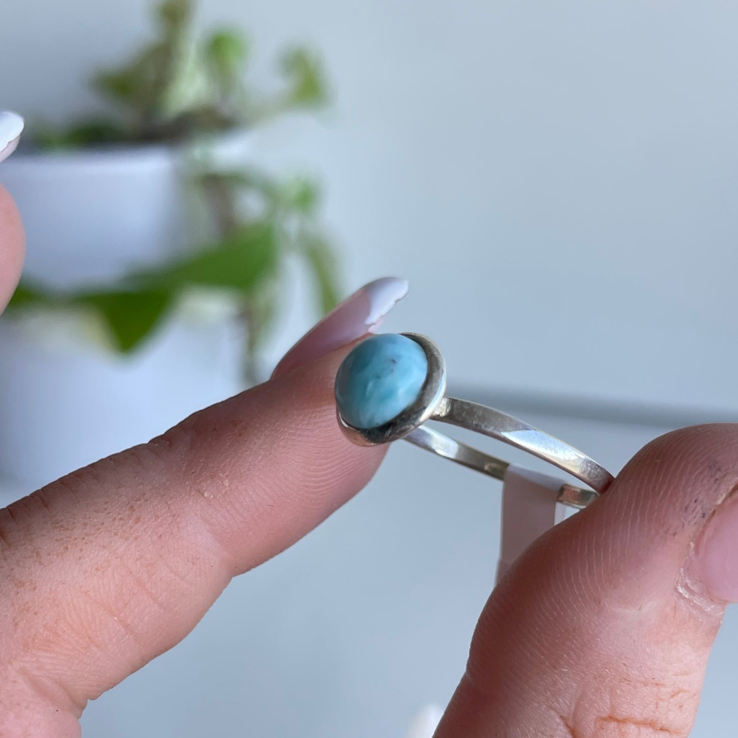 Larimar Round Ring Sz11