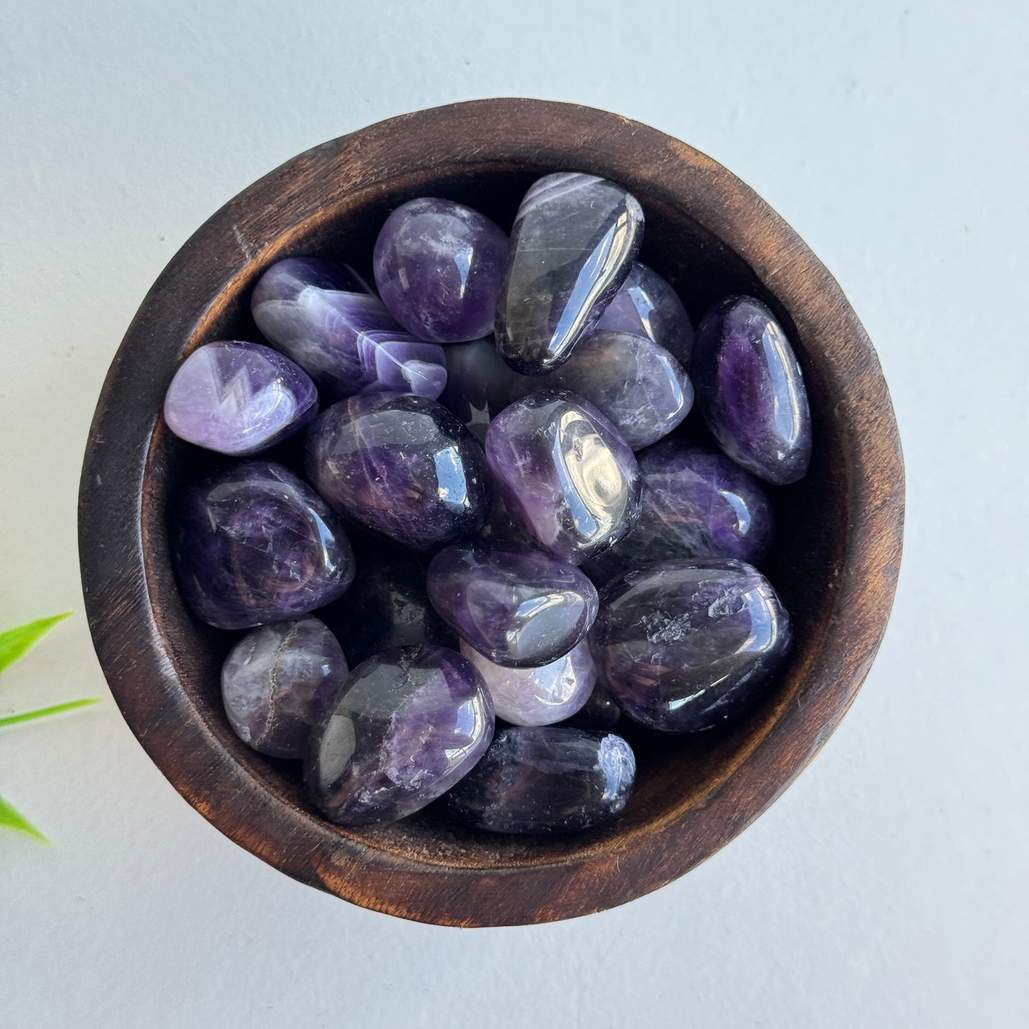 Chevron Amethyst Tumbled