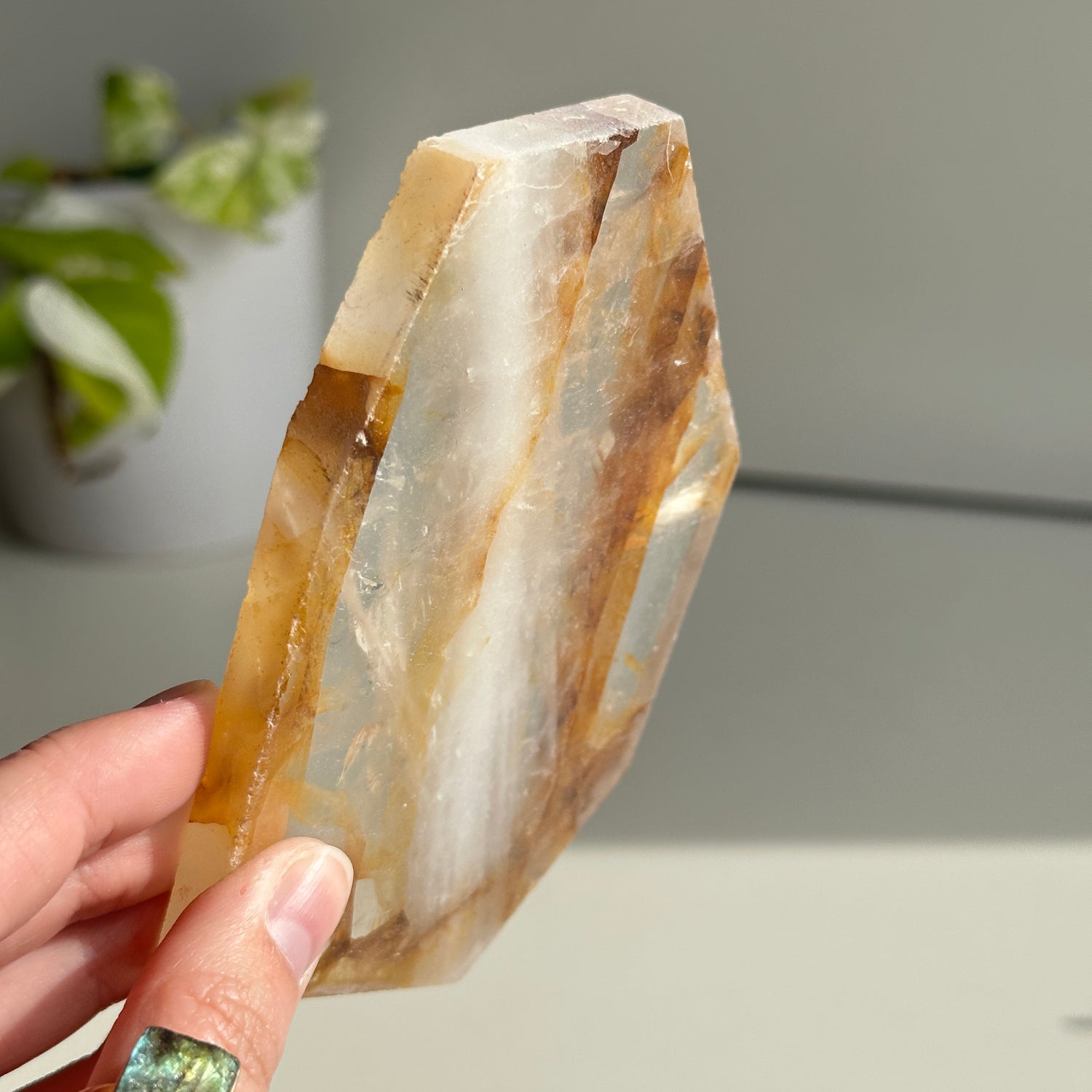 Golden Healer Quartz Slice 170g