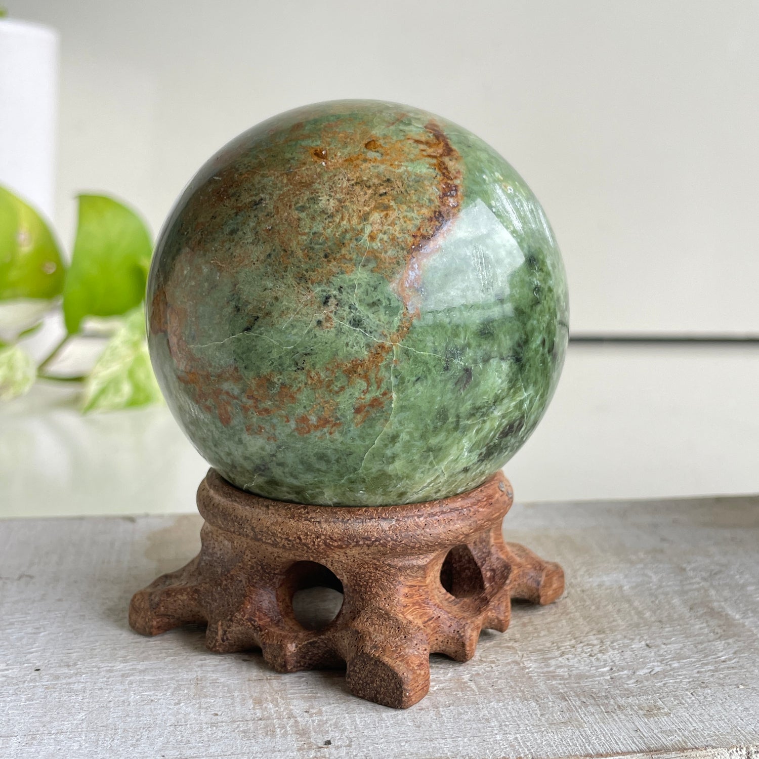 Prase Jasper Sphere 7cm