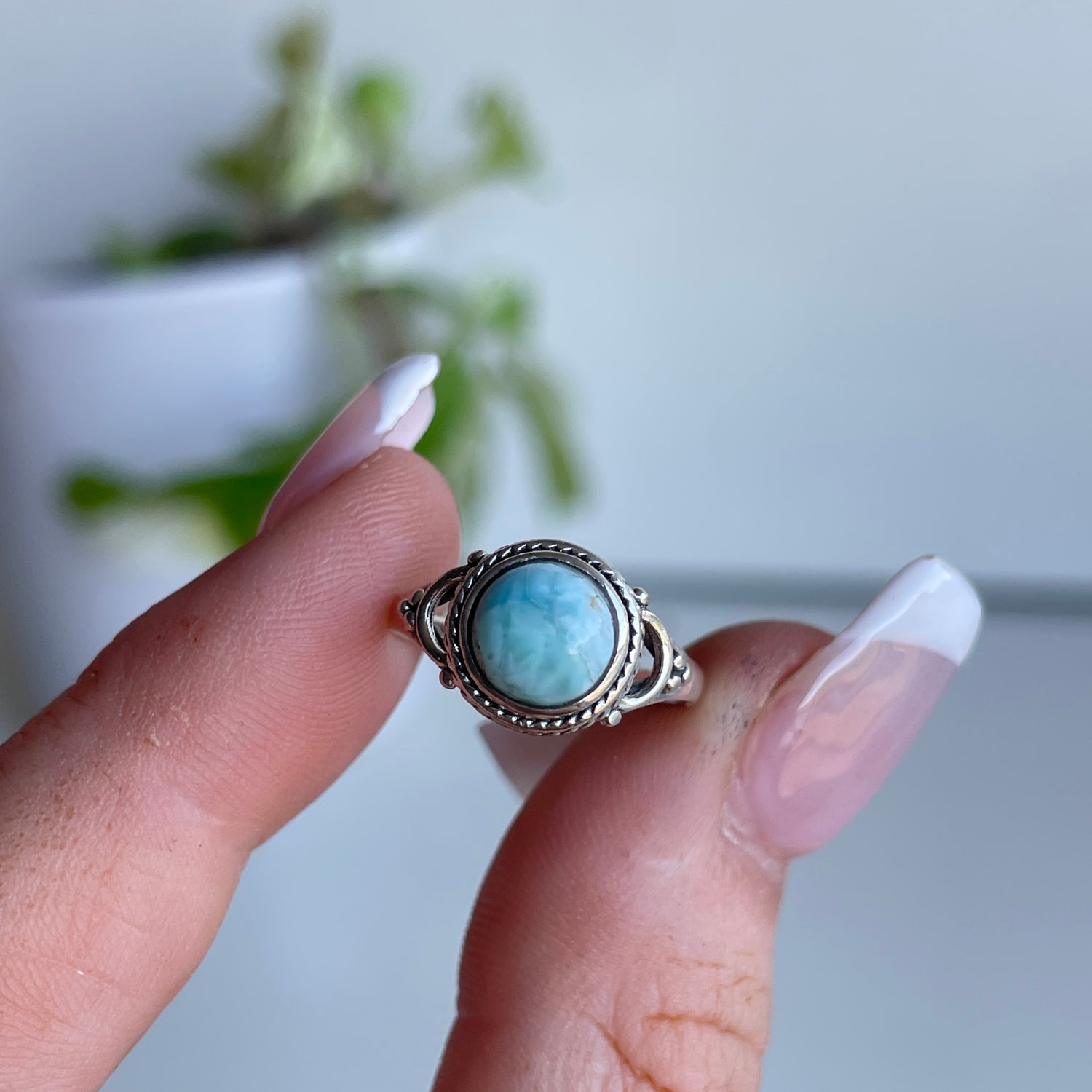Larimar Round Ring Sz5