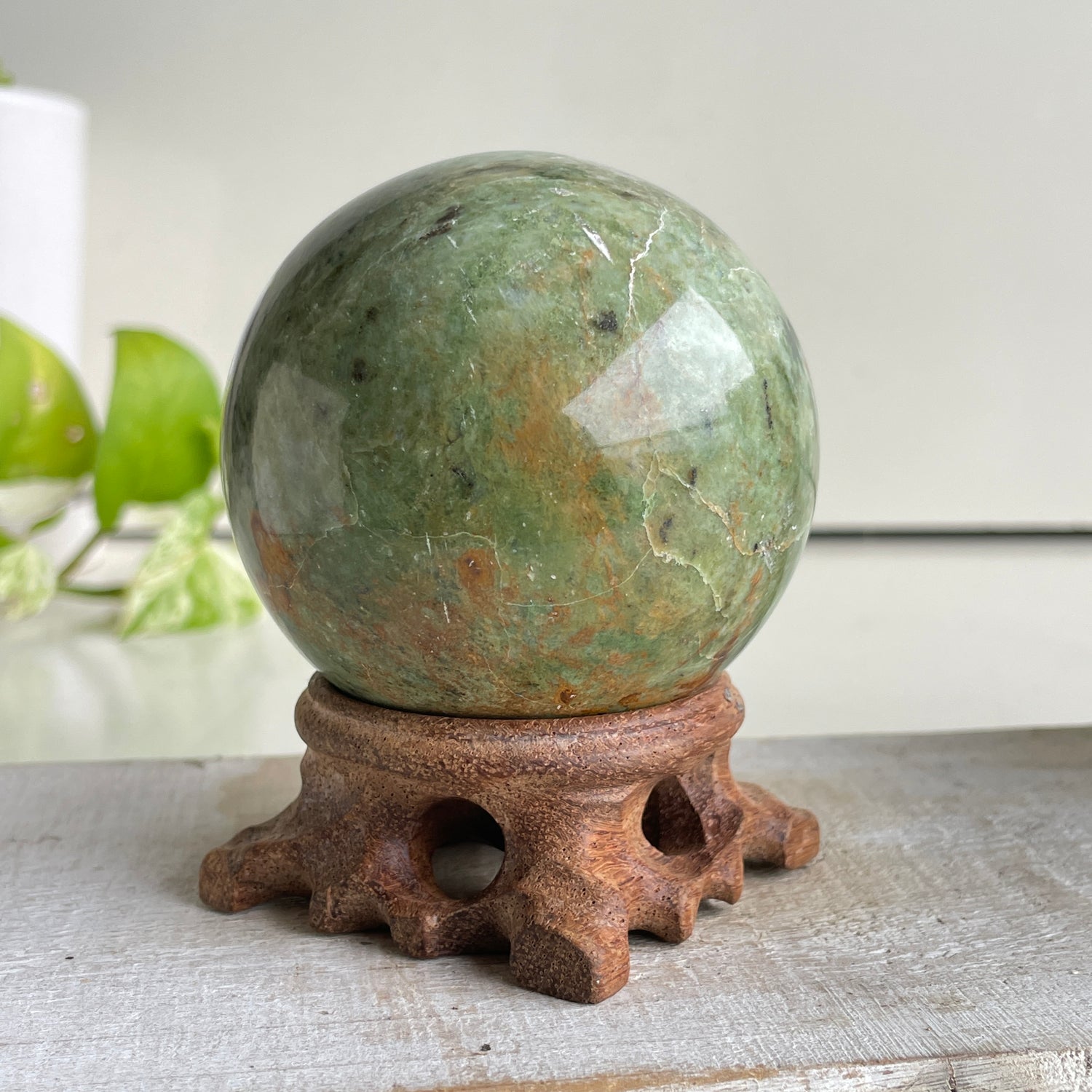 Prase Jasper Sphere 7cm