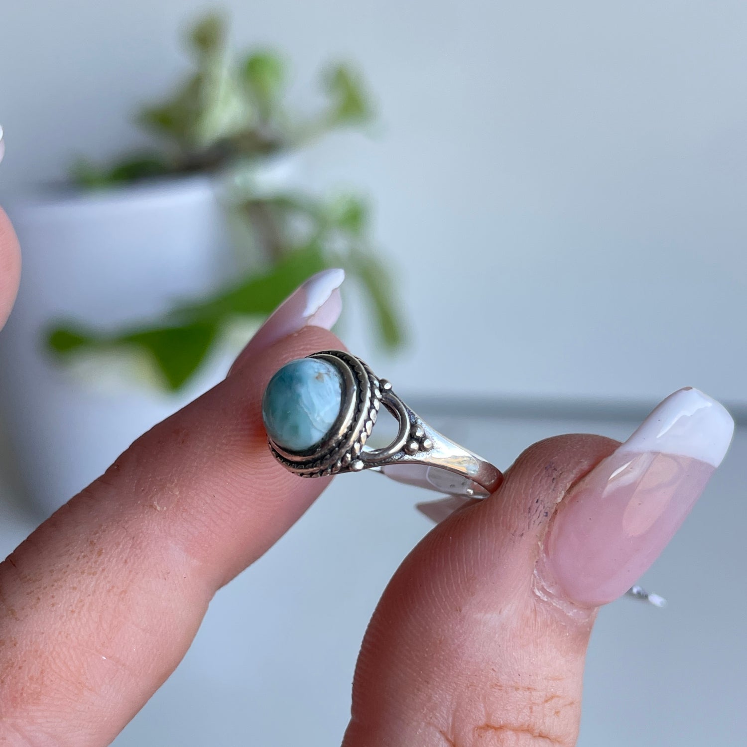 Larimar Round Ring Sz5