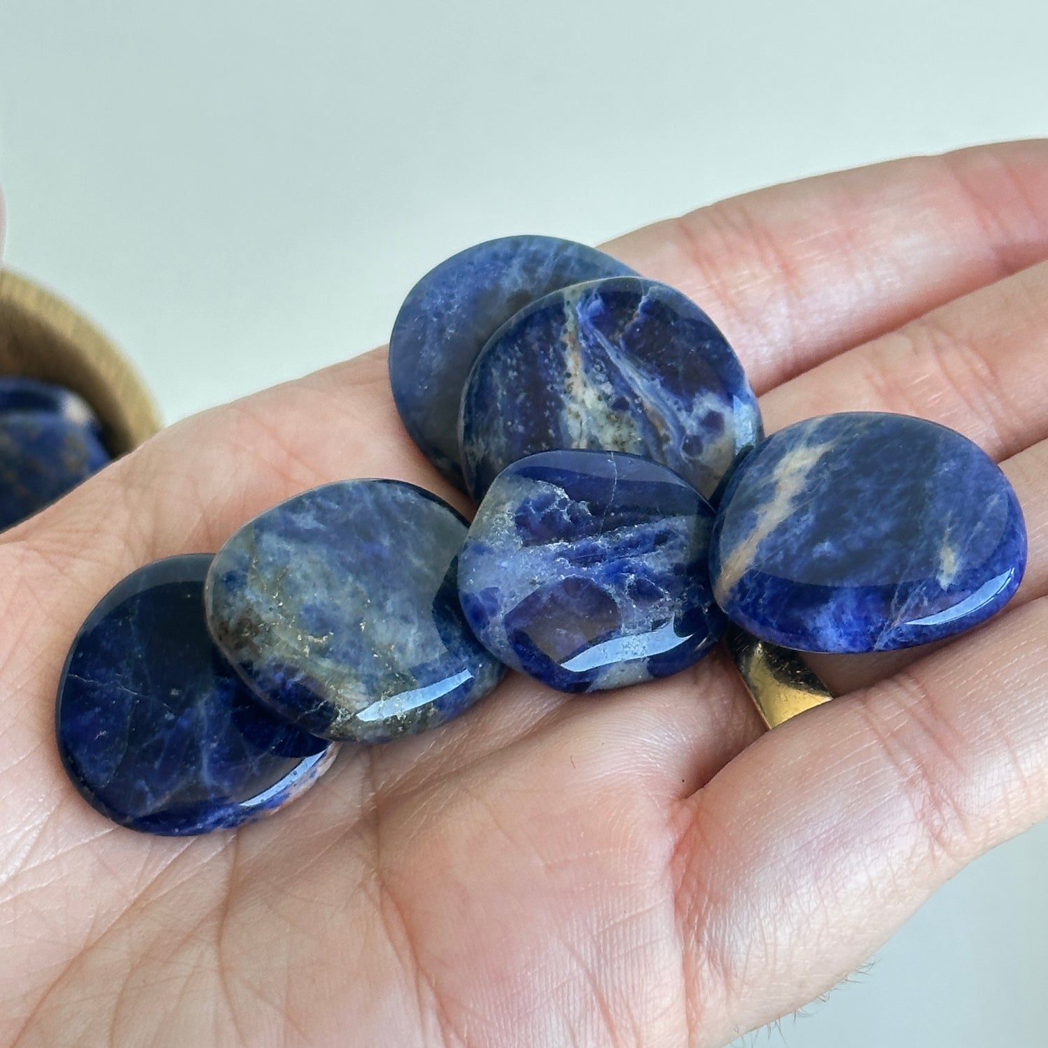 Sodalite Flat Stone Bra Buddy