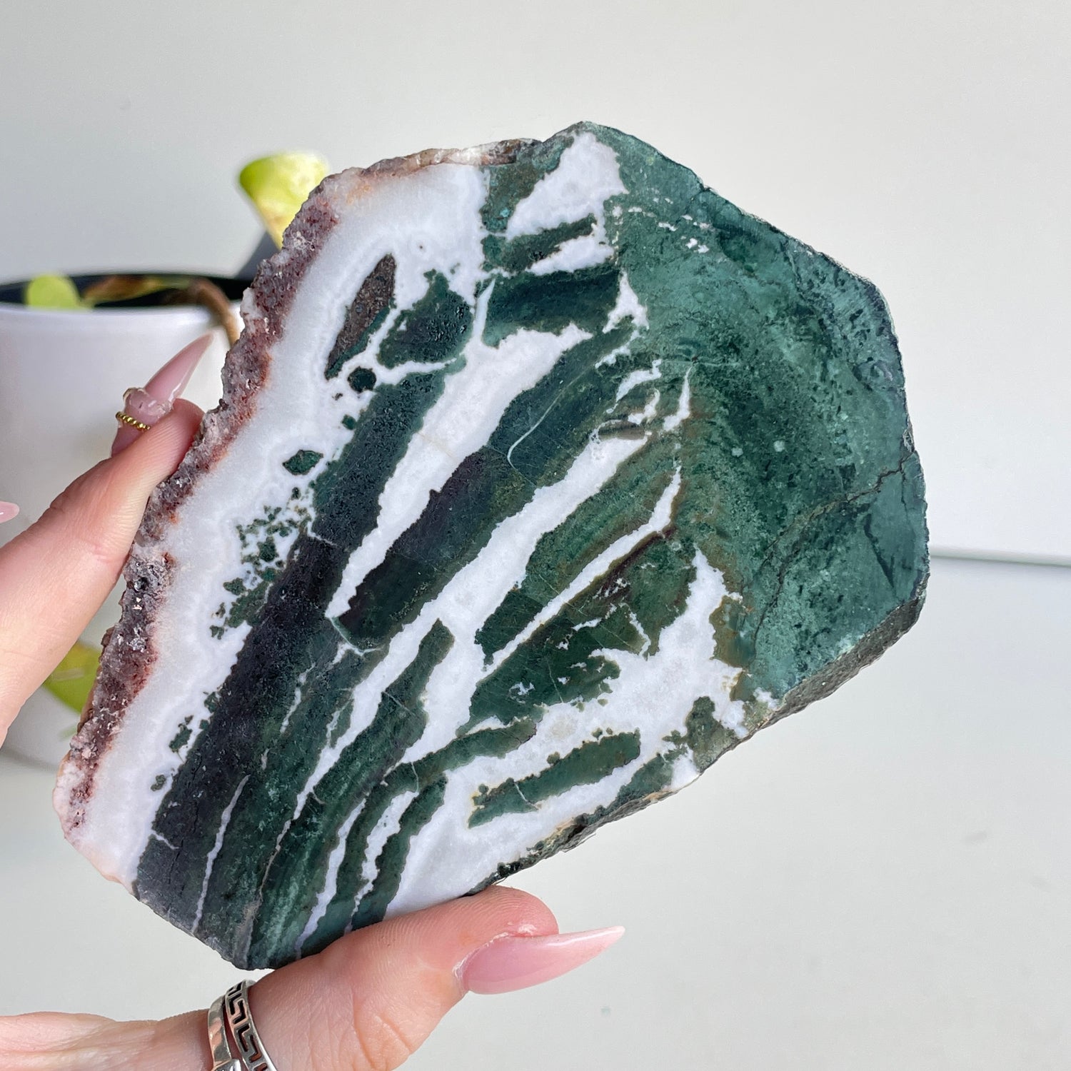 Green Sardonyx Slice 174g