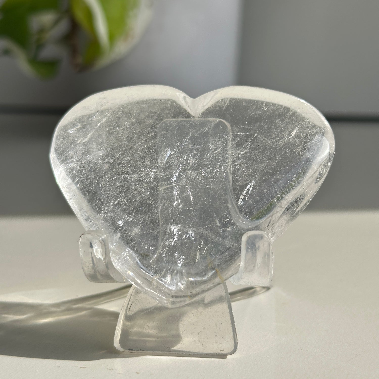 Clear Quartz Heart 7.4cm