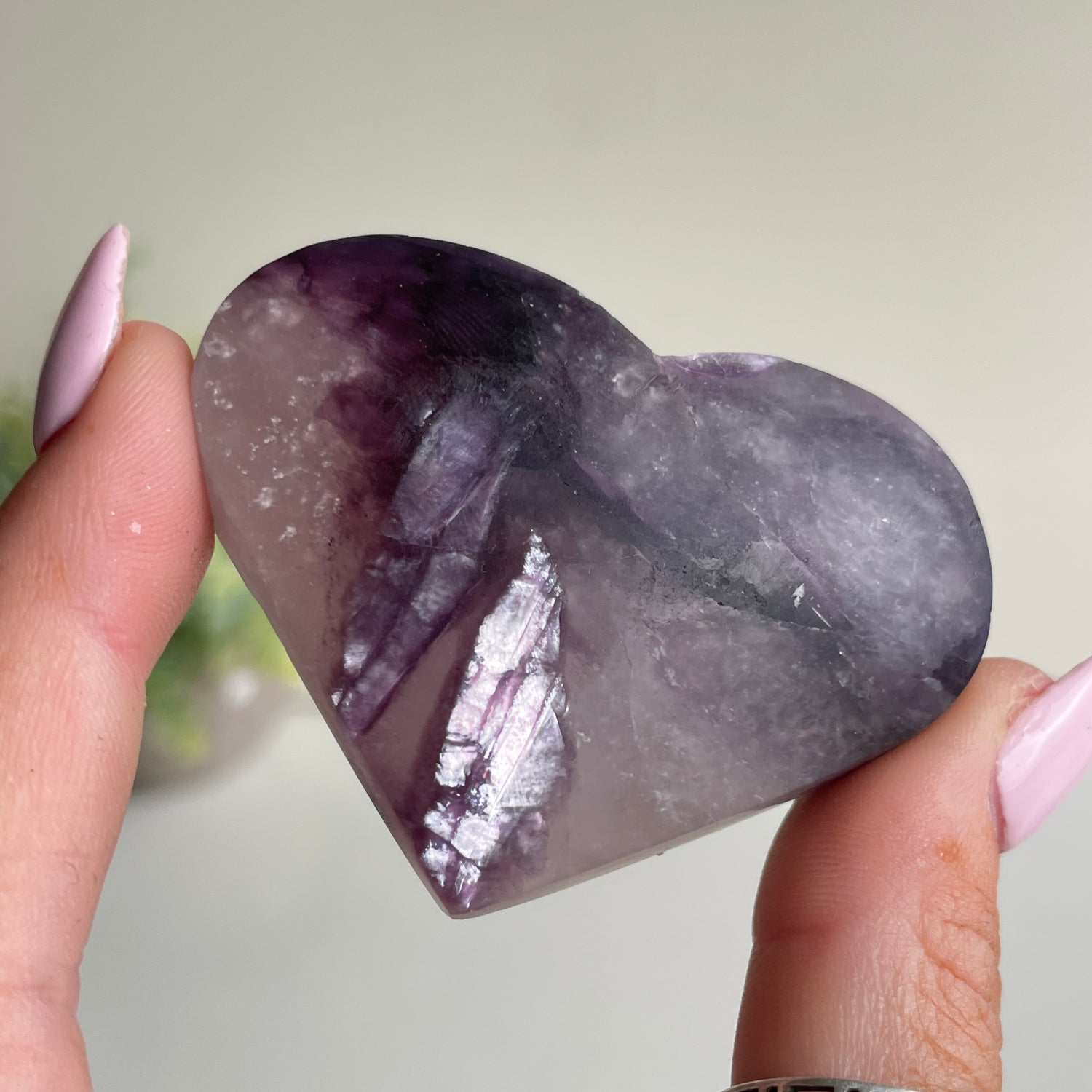 Lepidolite Mica Heart 5.3cm