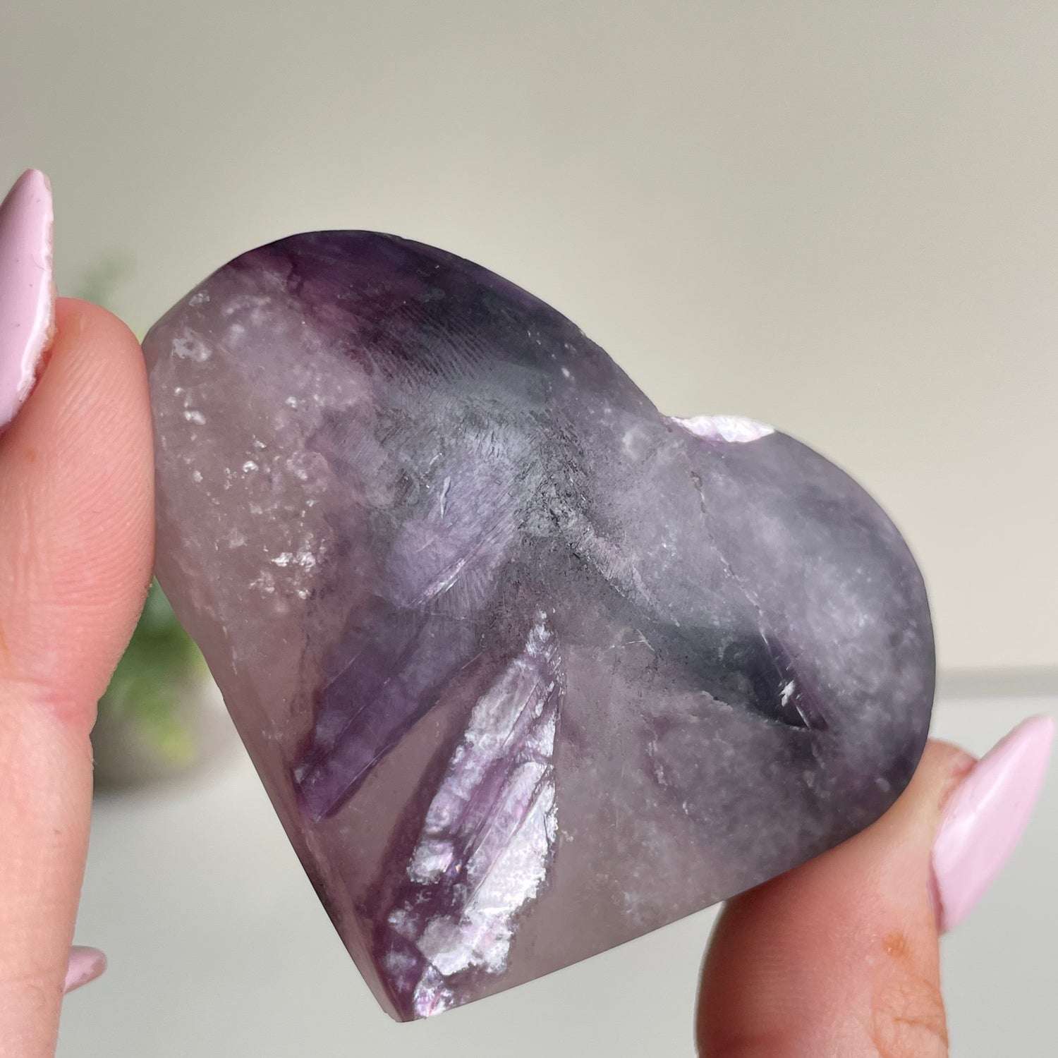 Lepidolite Mica Heart 5.3cm