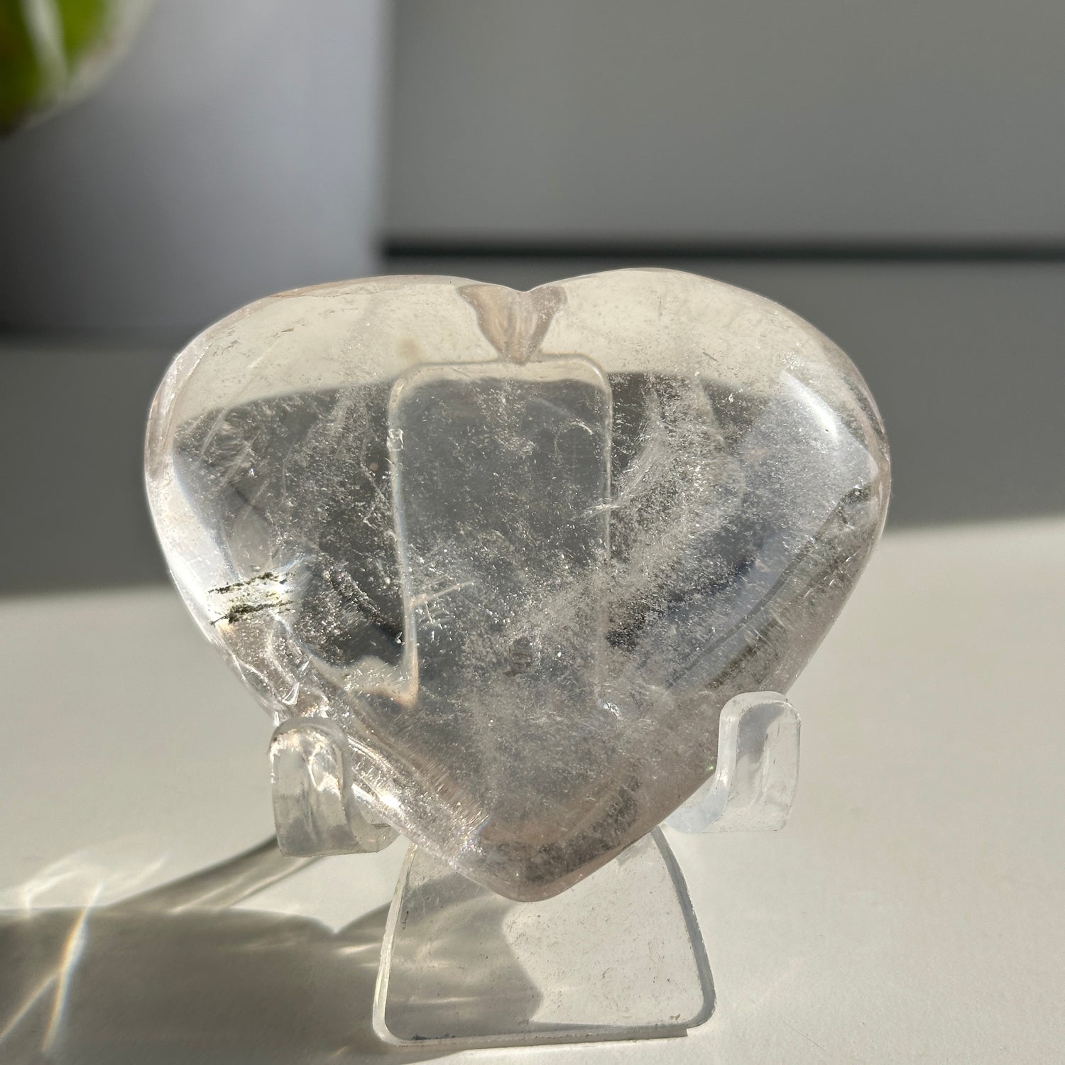 Clear Quartz Heart 6.8cm