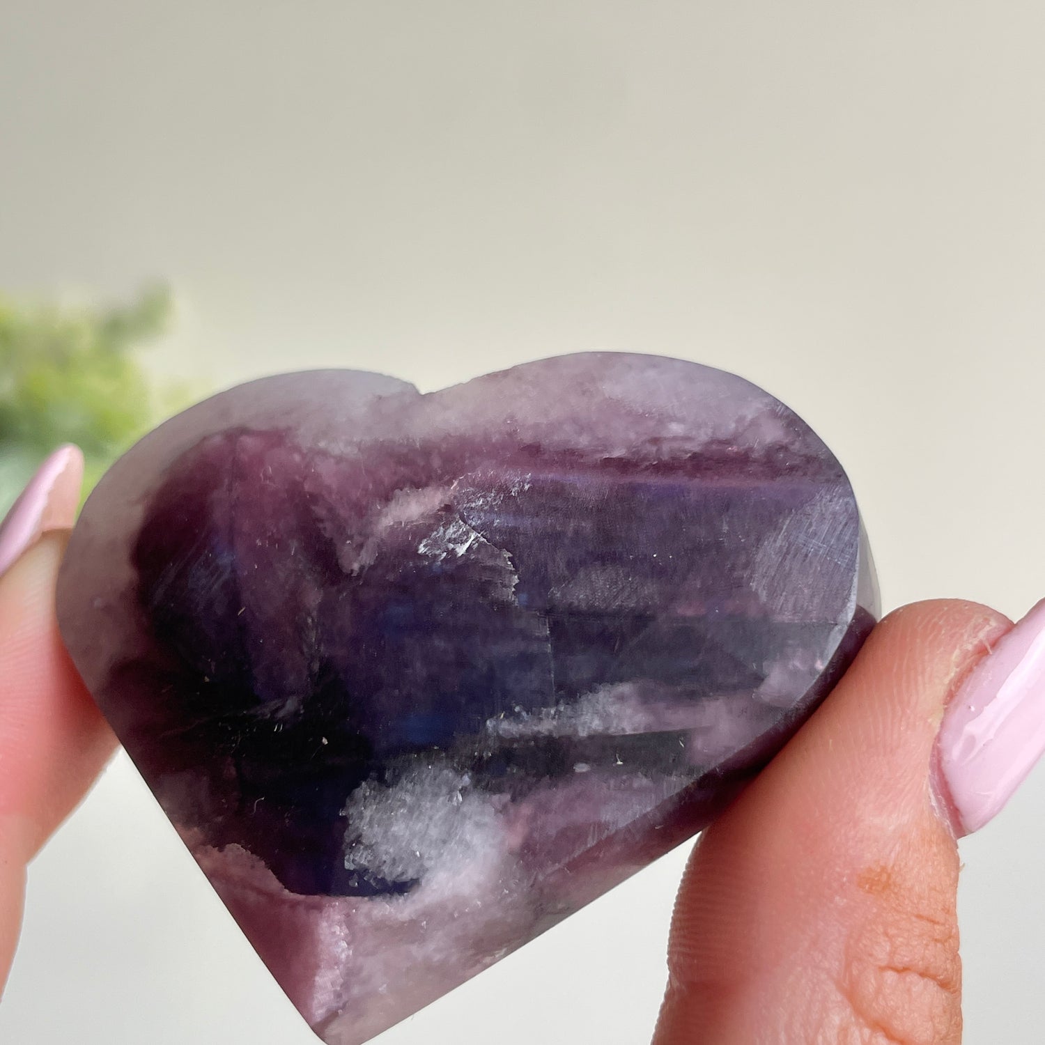 Lepidolite Mica Heart 5.2cm