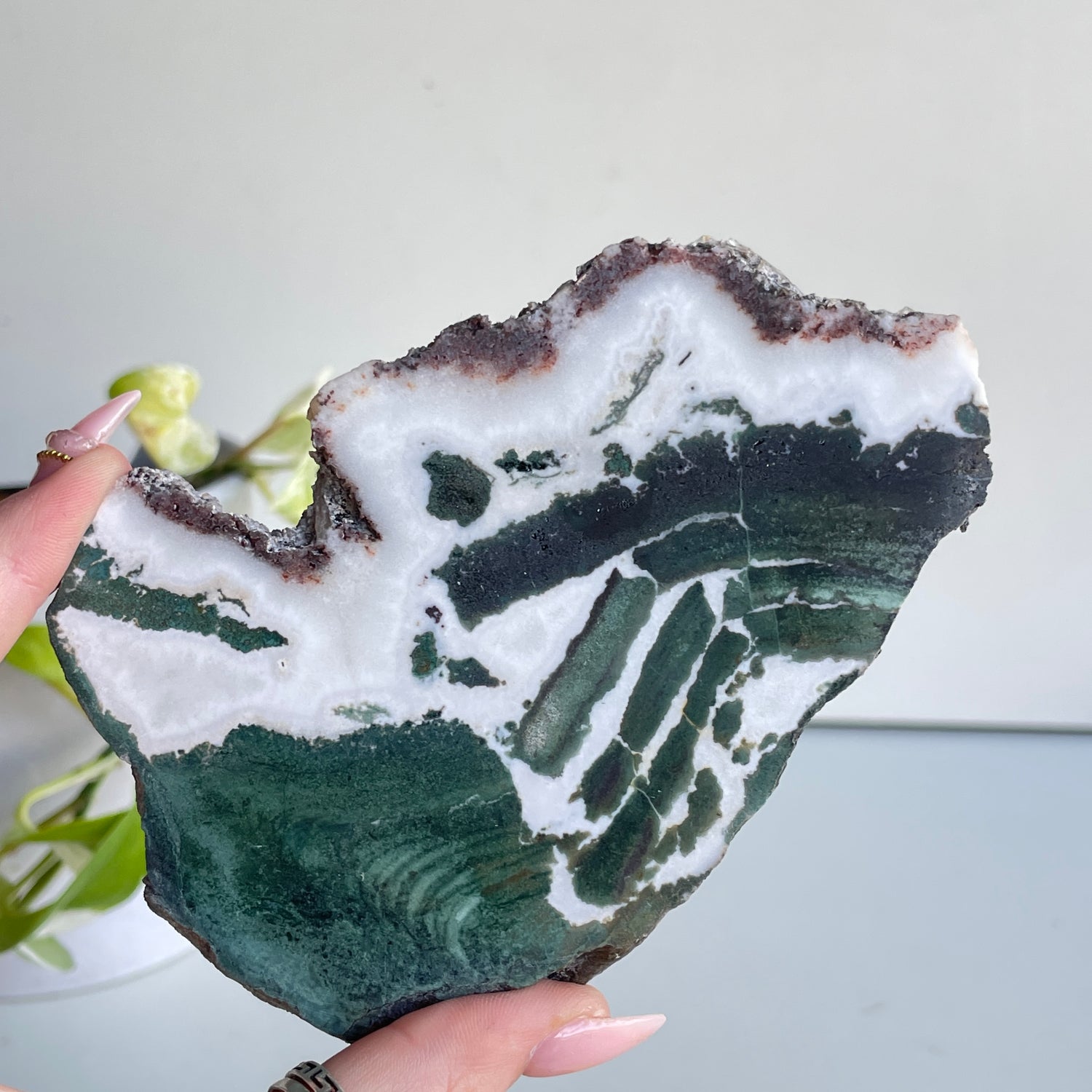 Green Sardonyx Slice 164g