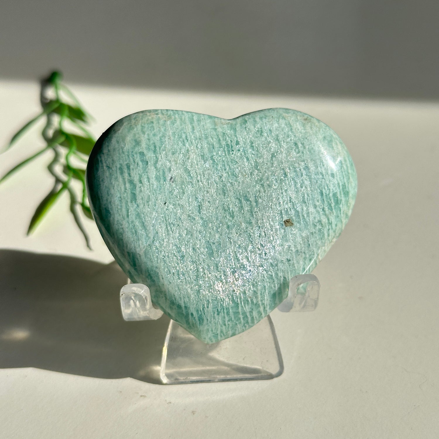 Amazonite Heart 6.4cm
