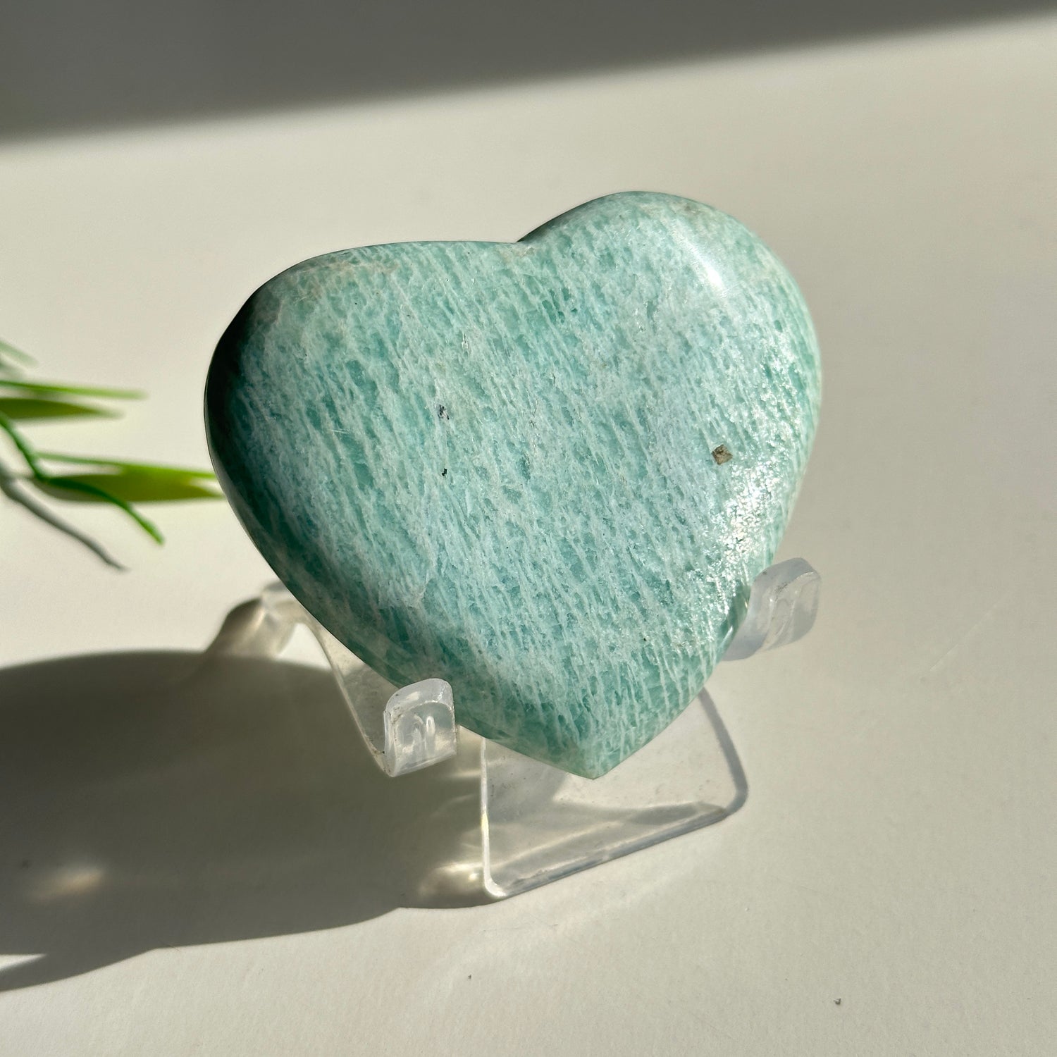 Amazonite Heart 6.4cm