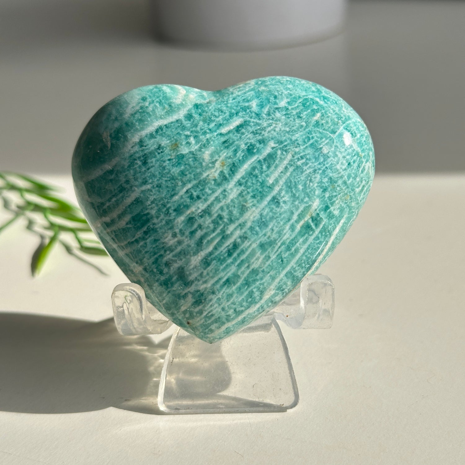 Amazonite Heart 6.3cm