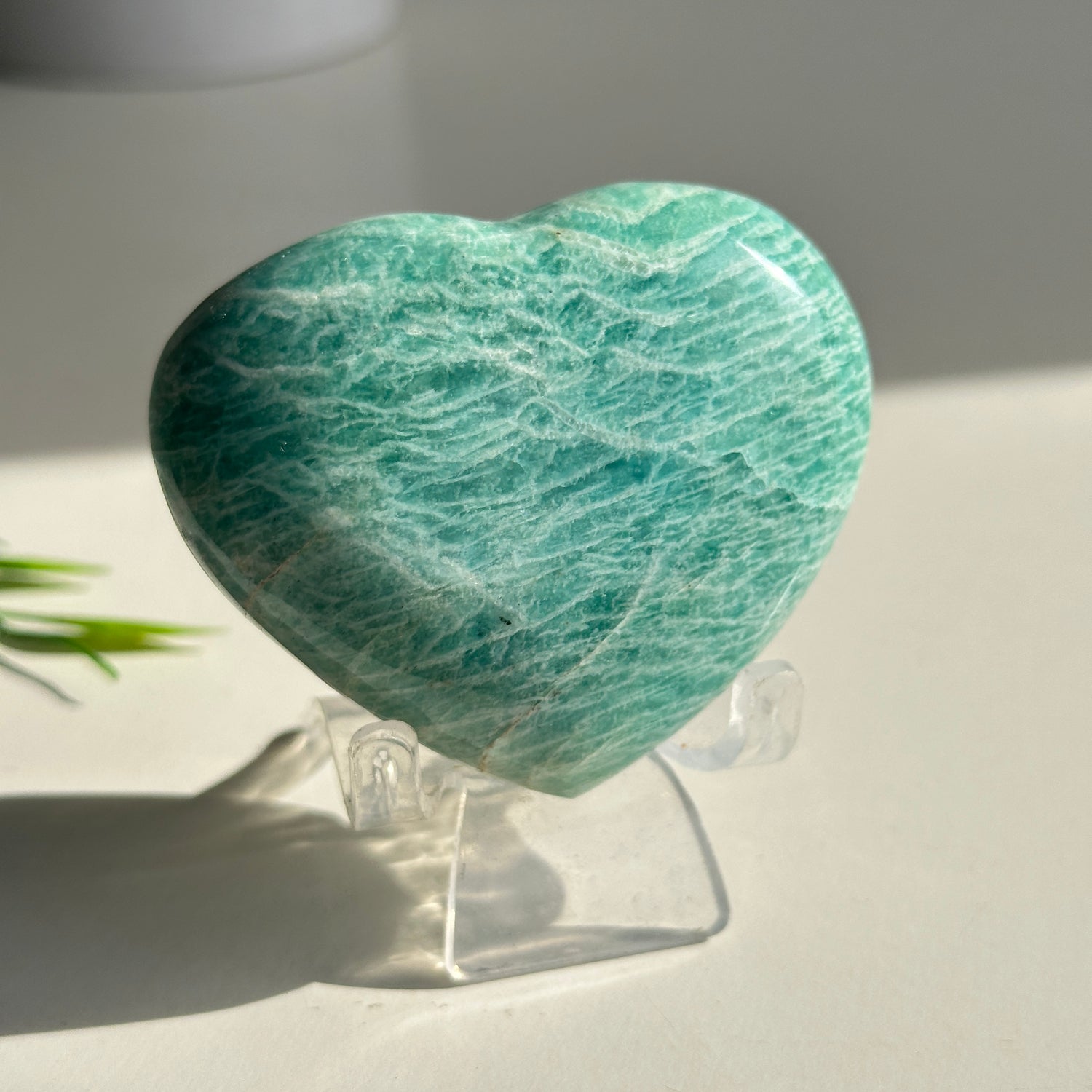 Amazonite Heart 7.1cm