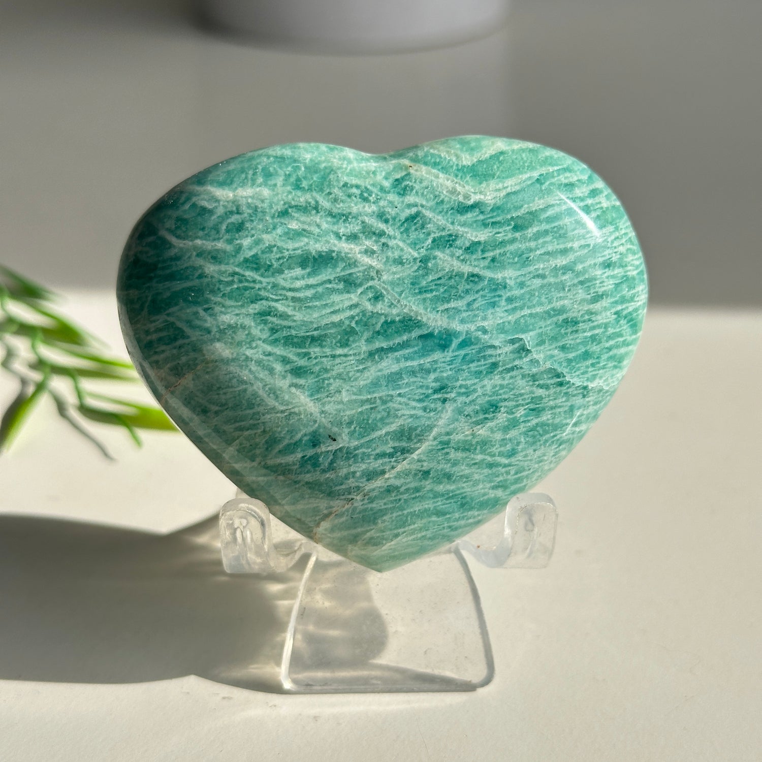 Amazonite Heart 7.1cm