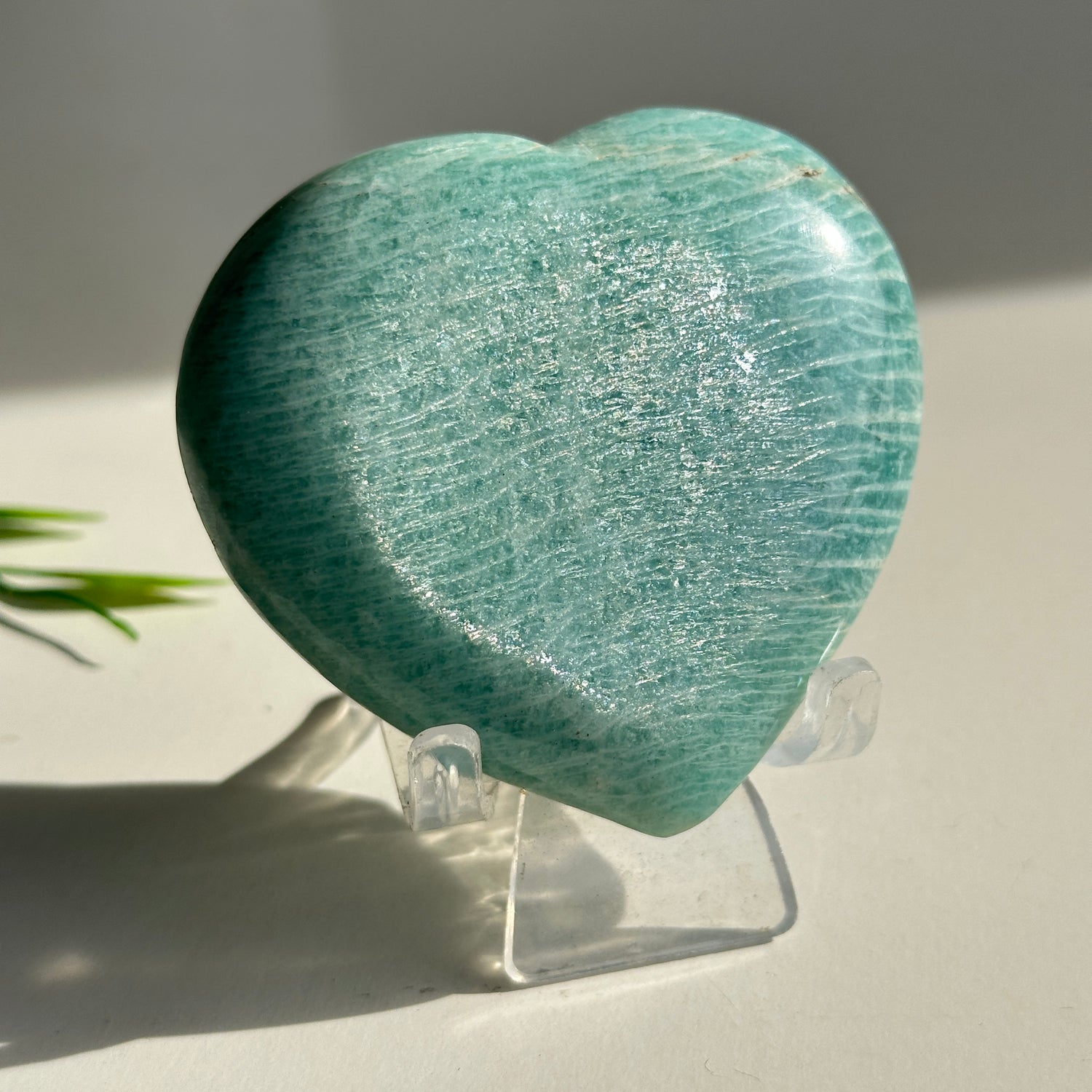 Amazonite Heart 7.3cm