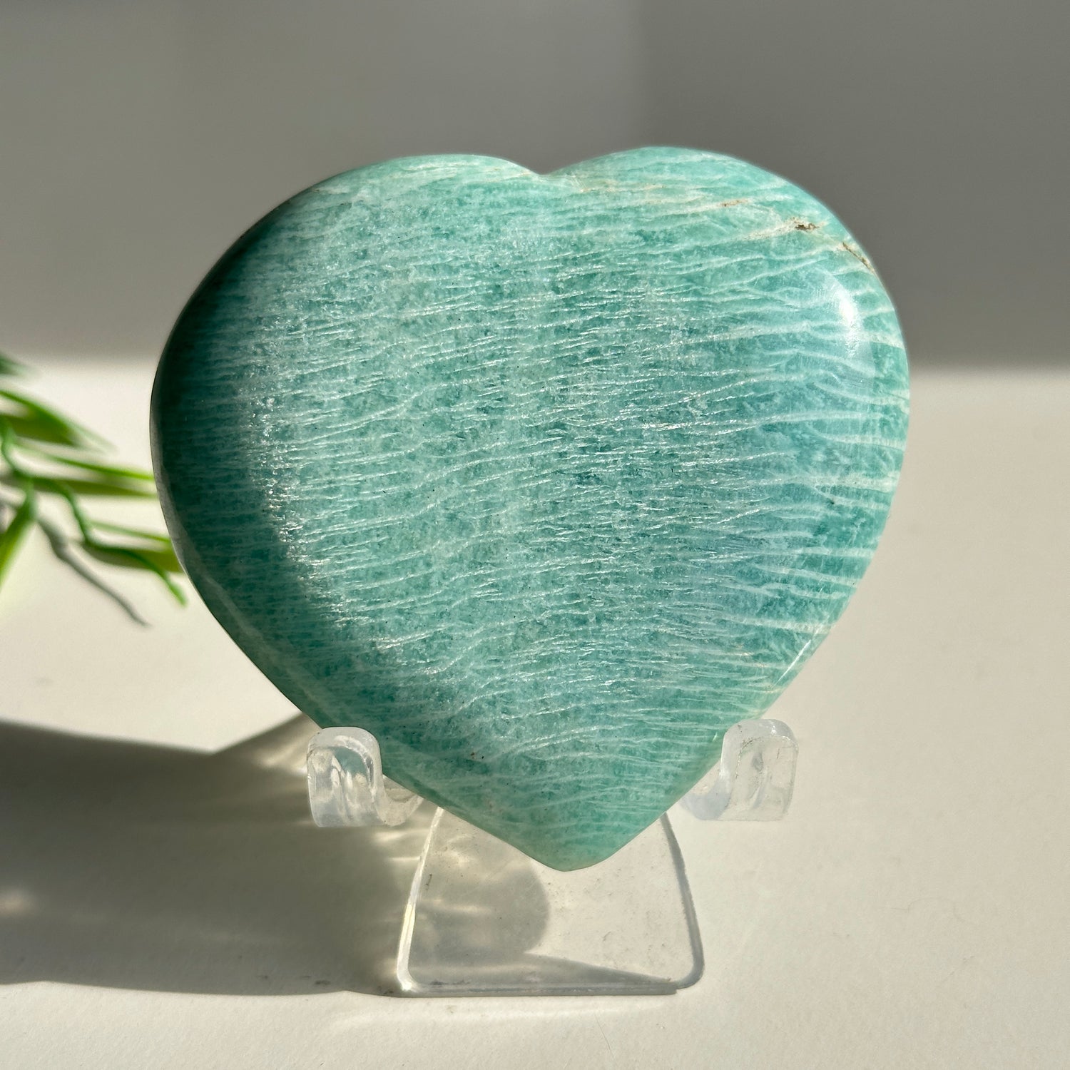 Amazonite Heart 7.3cm