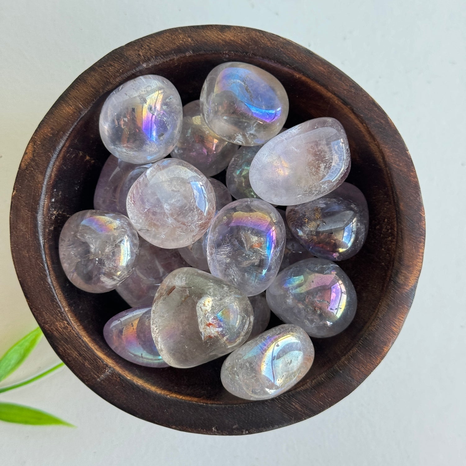 Amethyst Aura Tumbled