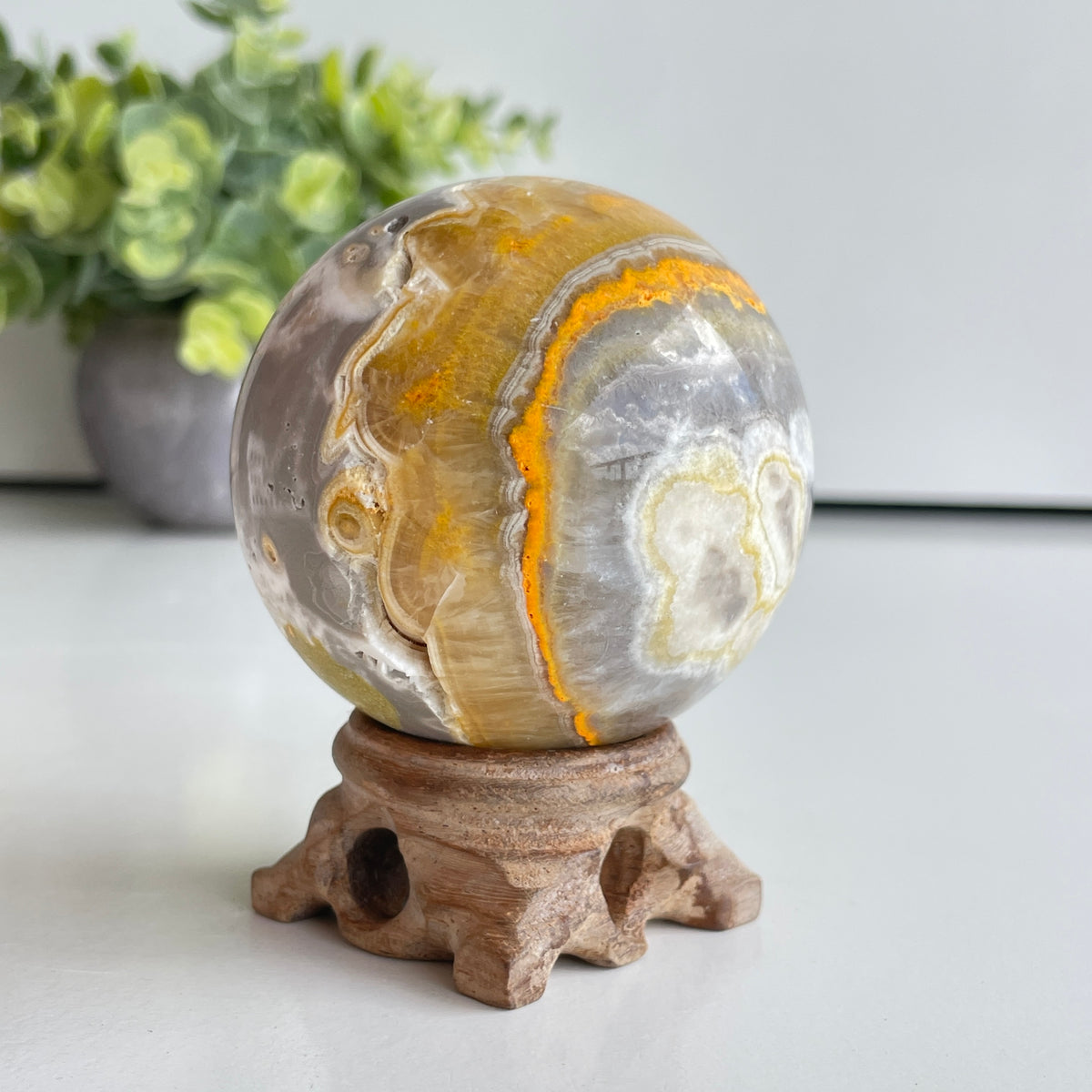 Bumblebee Jasper Sphere 6.3cm