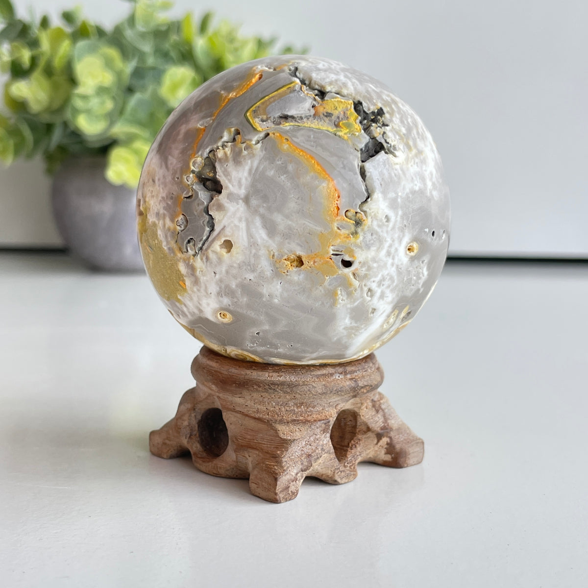 Bumblebee Jasper Sphere 6.3cm