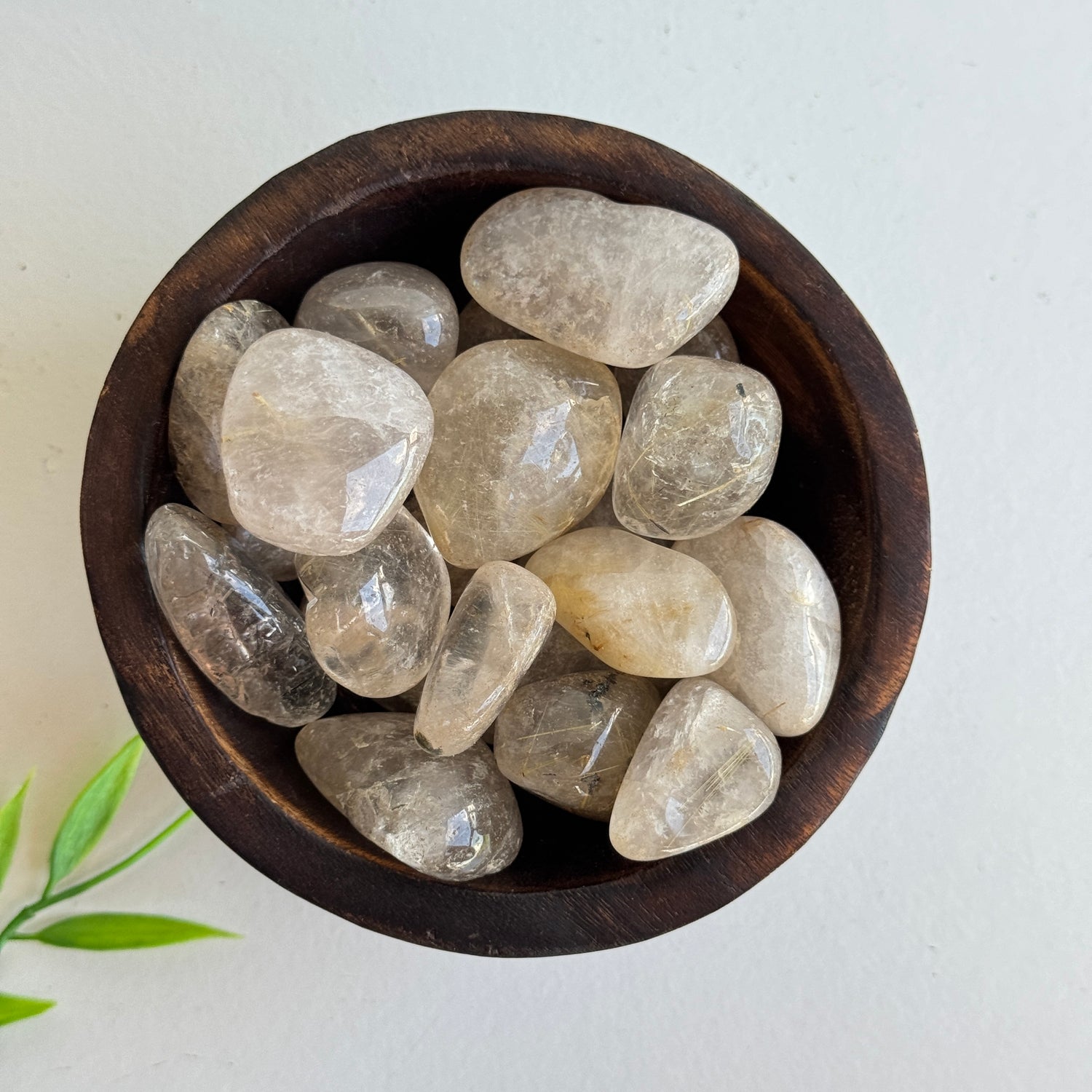 Rutilated Quartz Tumbled