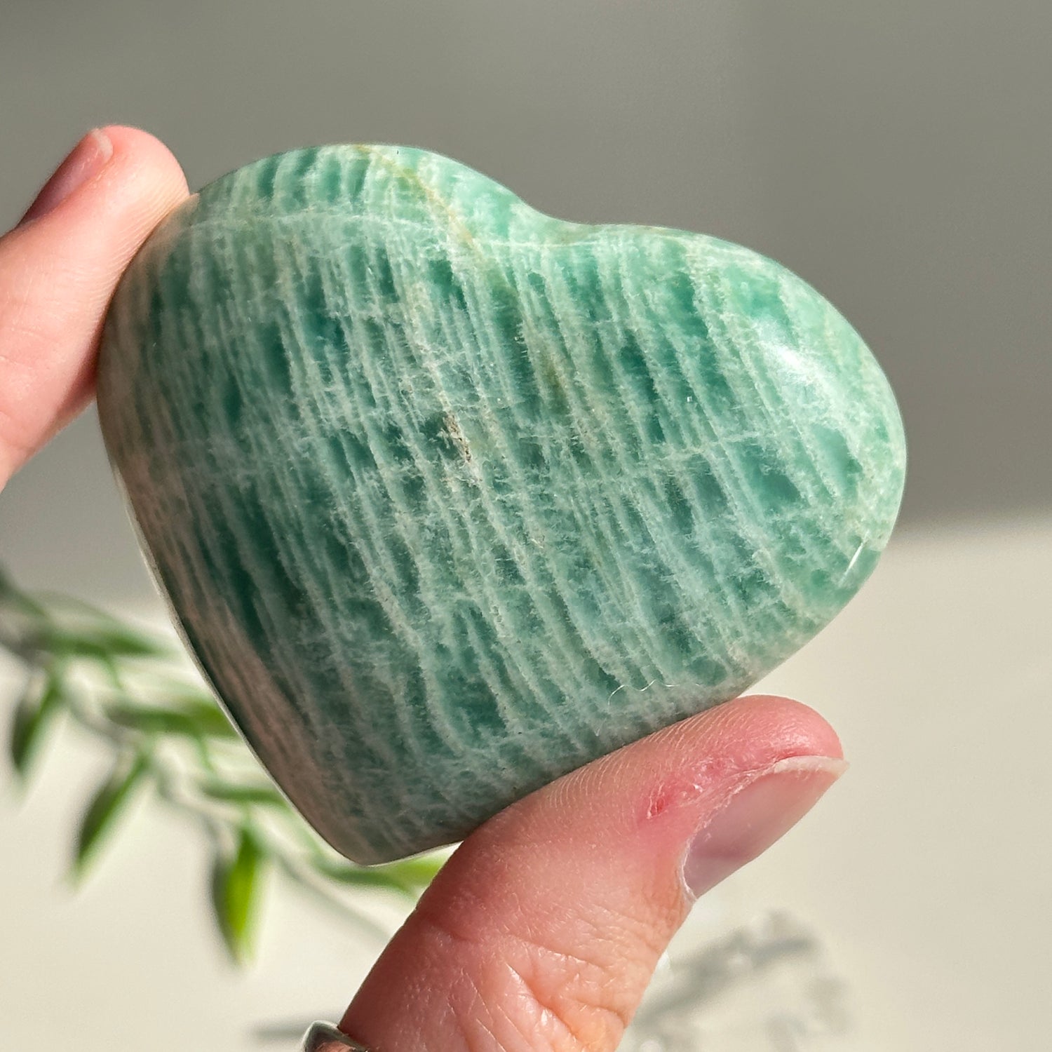 Amazonite Heart 6cm