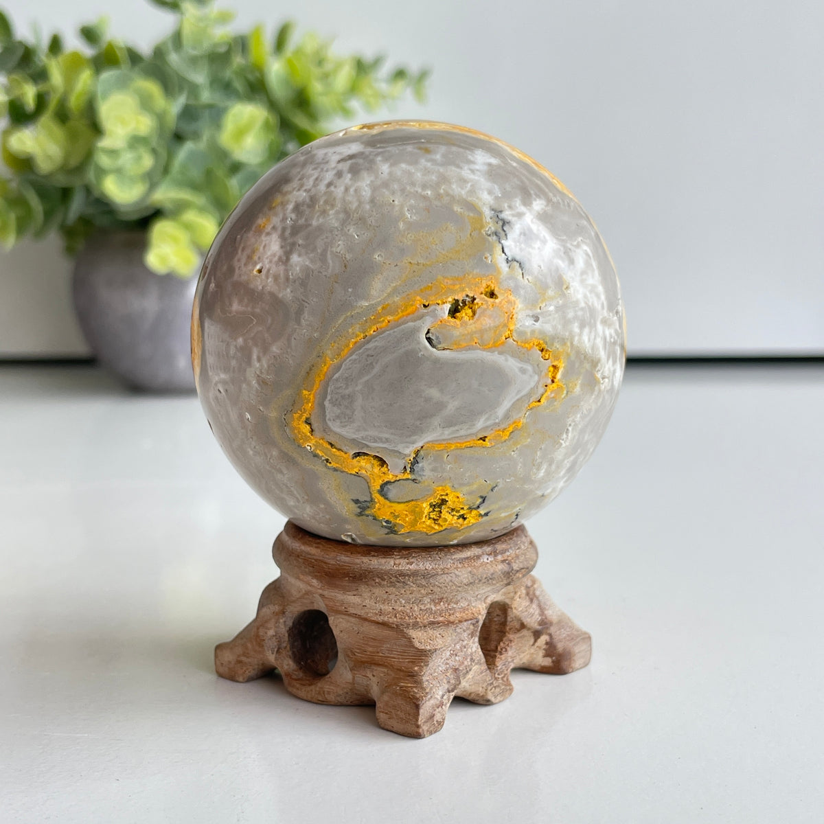 Bumblebee Jasper Sphere 6.3cm