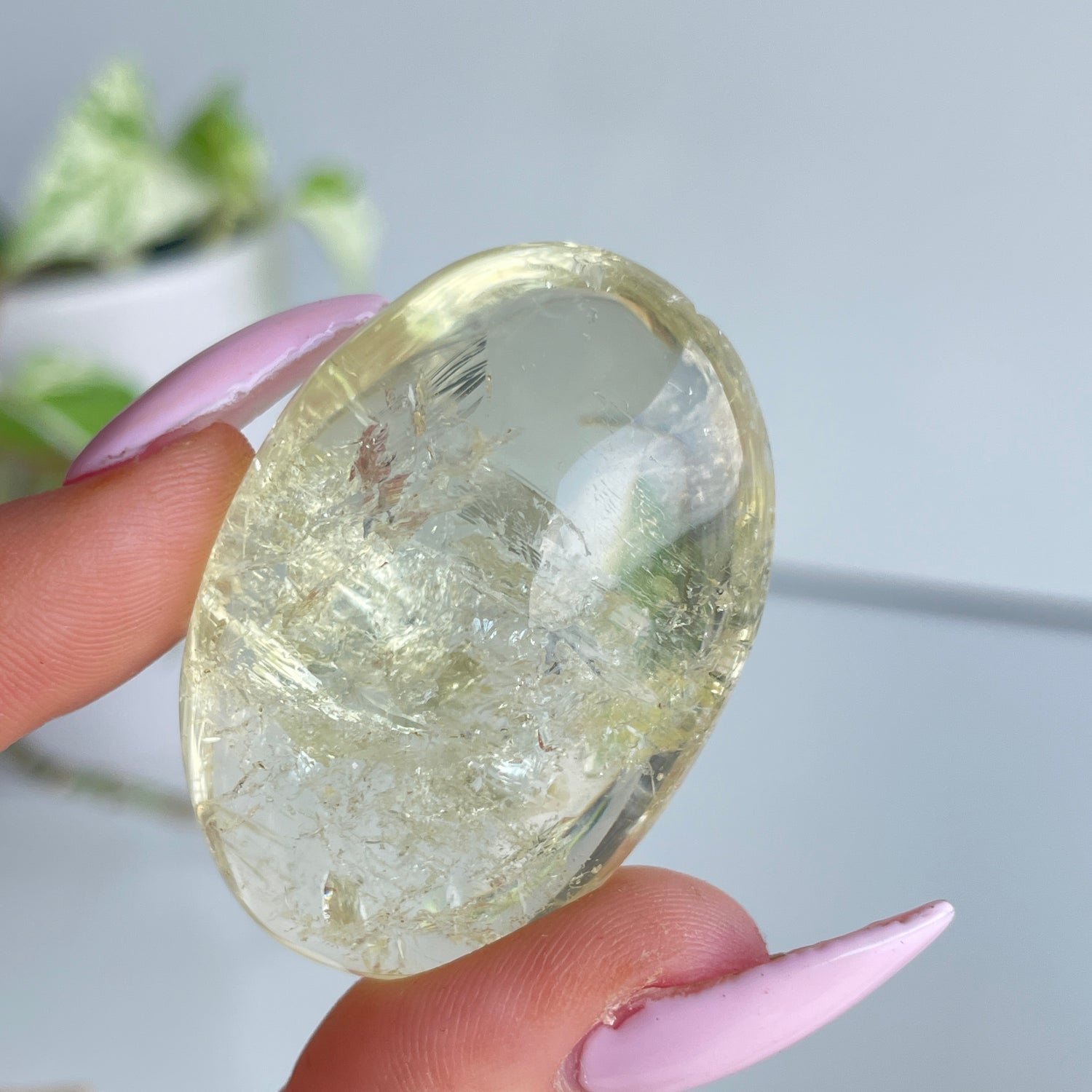 Smoky Citrine Palmstone Sml