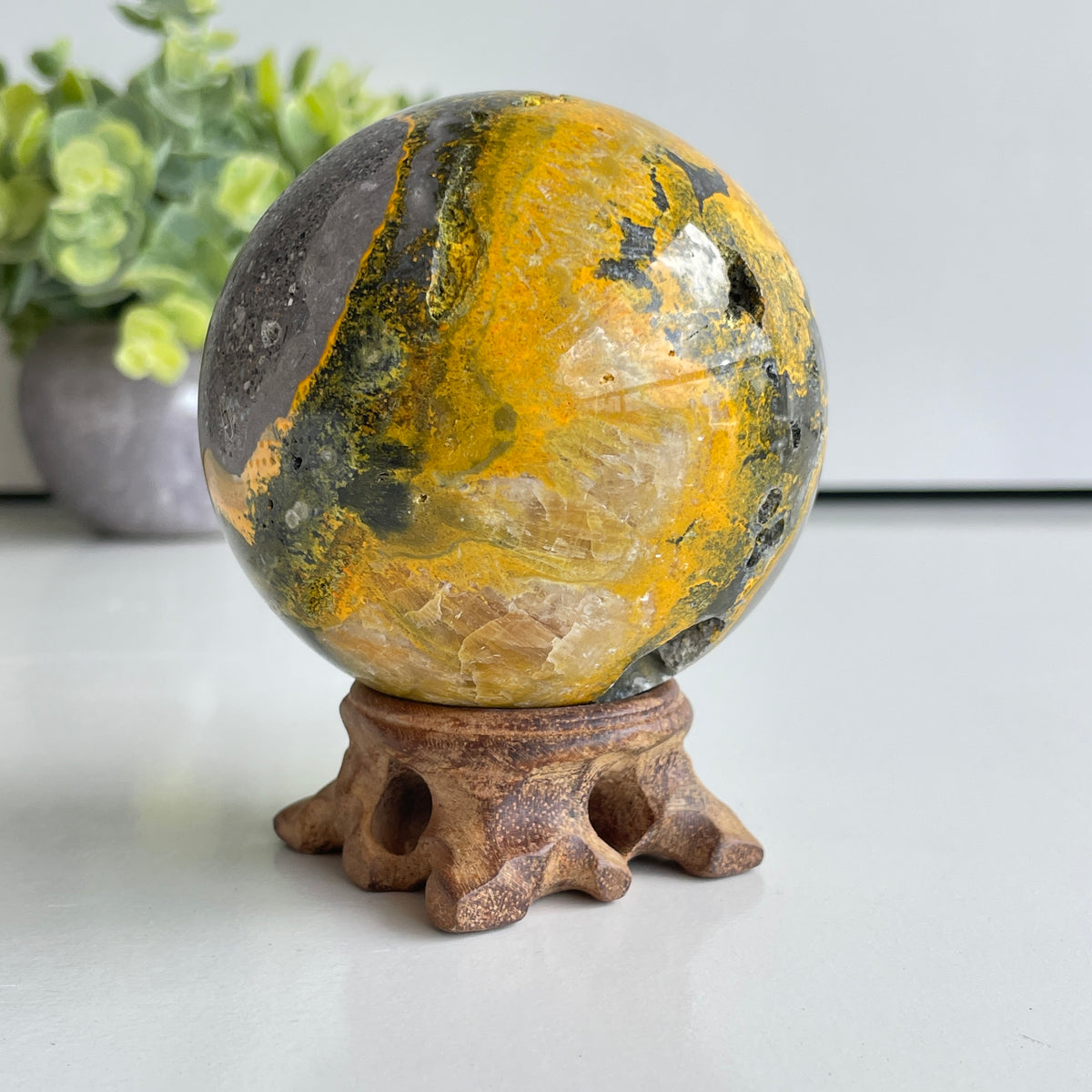 Bumblebee Jasper Sphere 7.4cm
