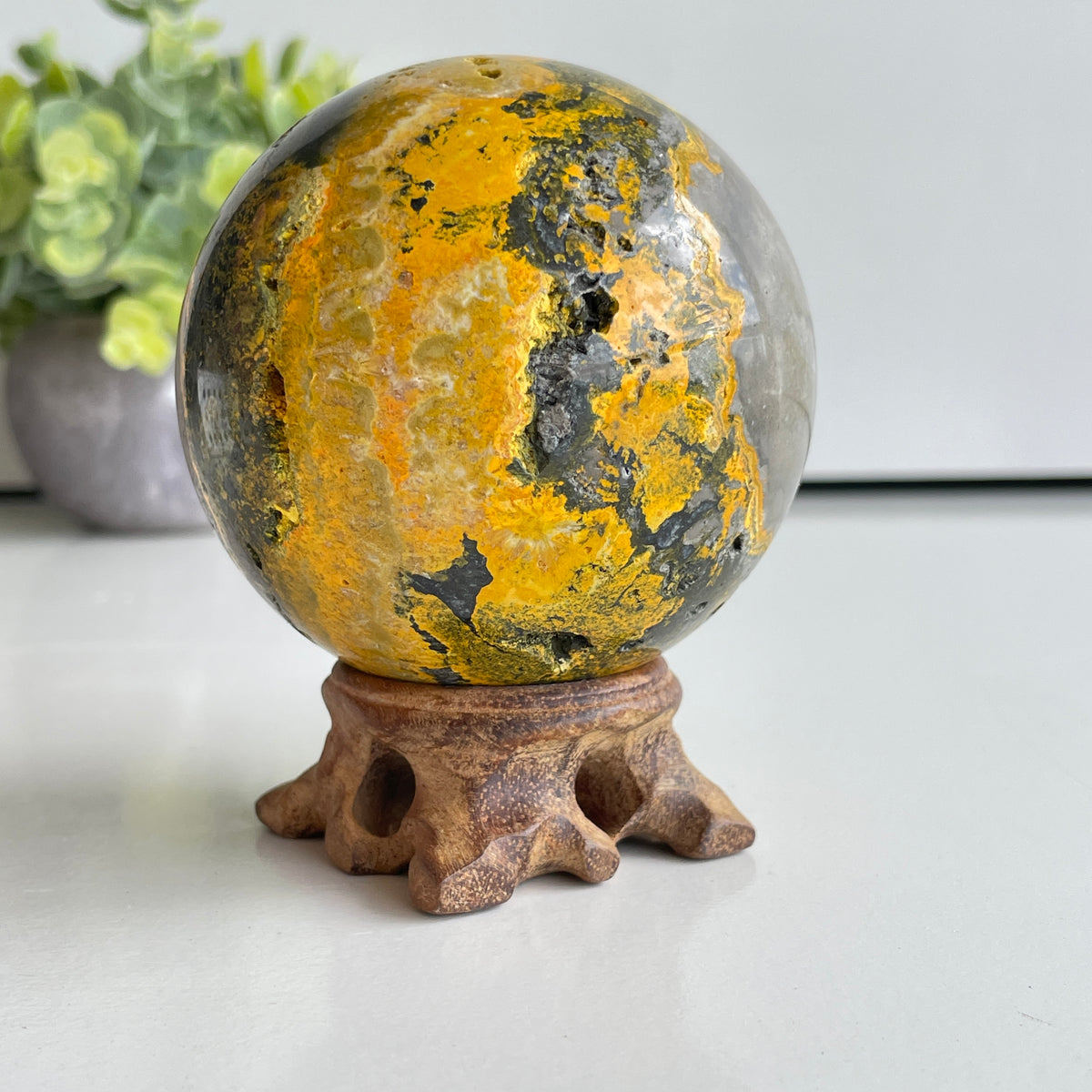 Bumblebee Jasper Sphere 7.4cm