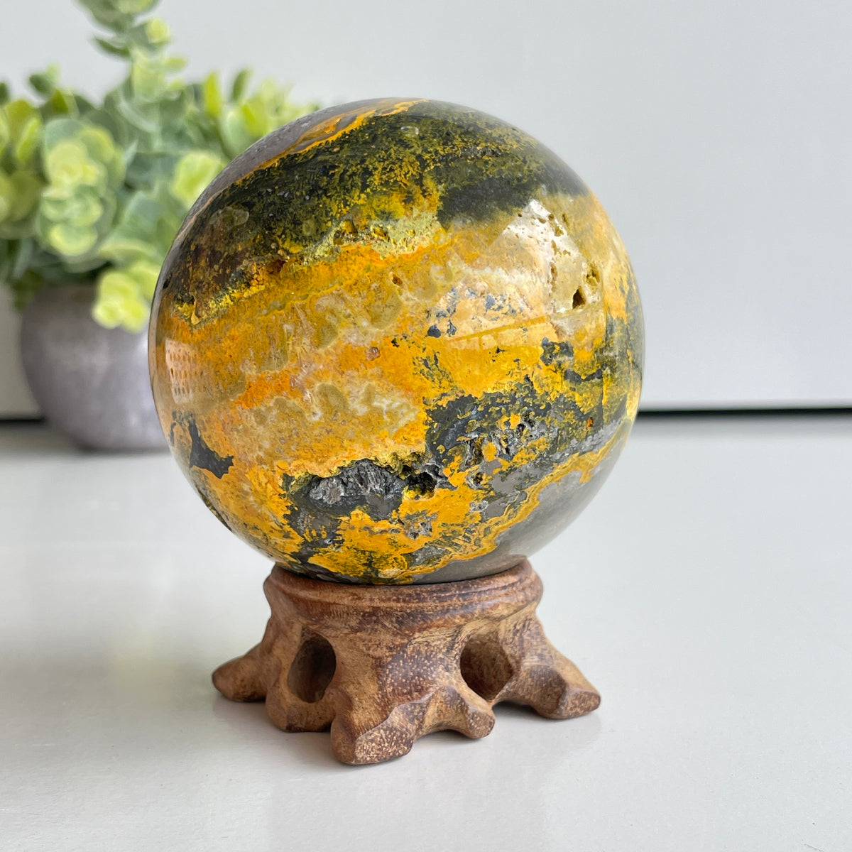 Bumblebee Jasper Sphere 7.4cm