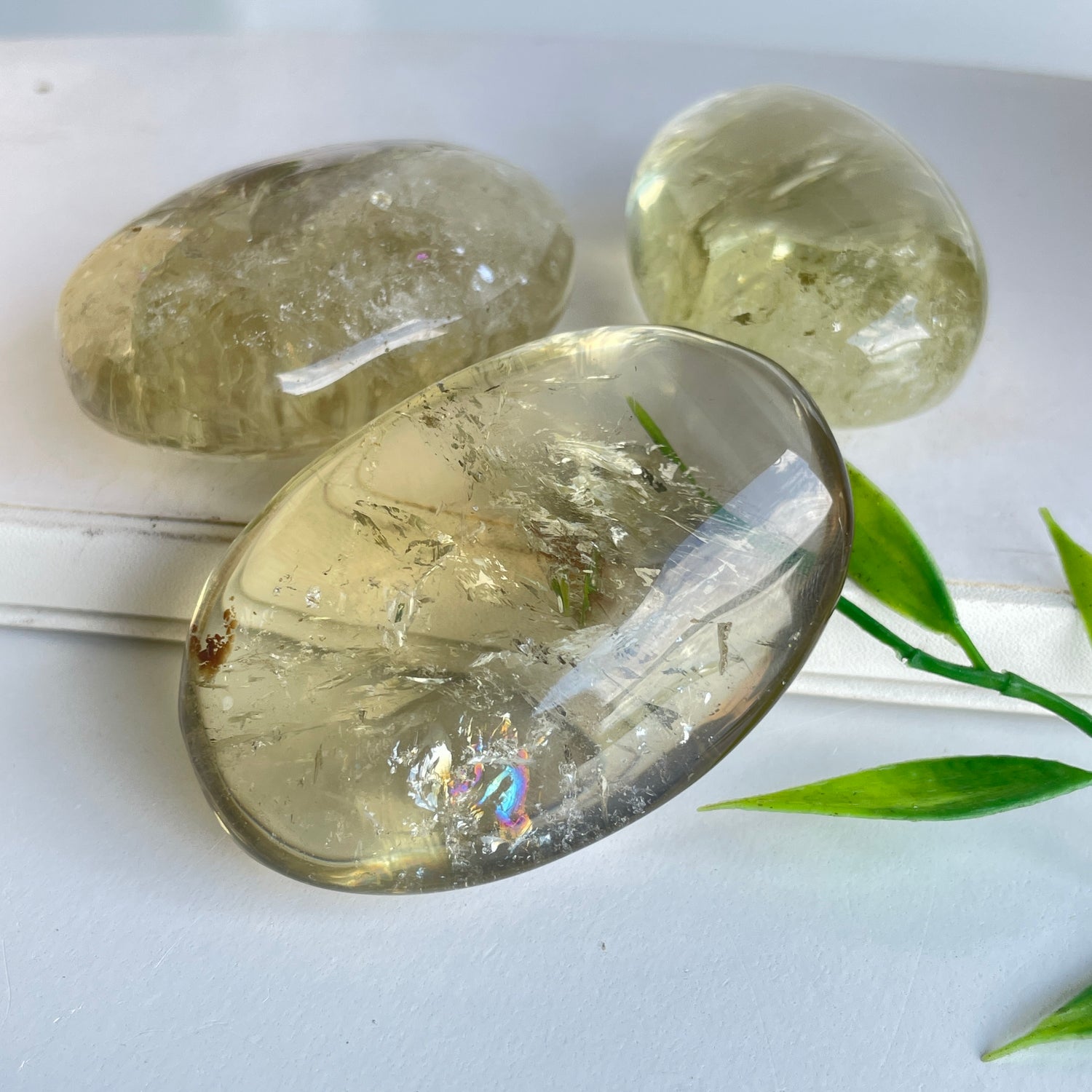 Smoky Citrine Palmstone Med