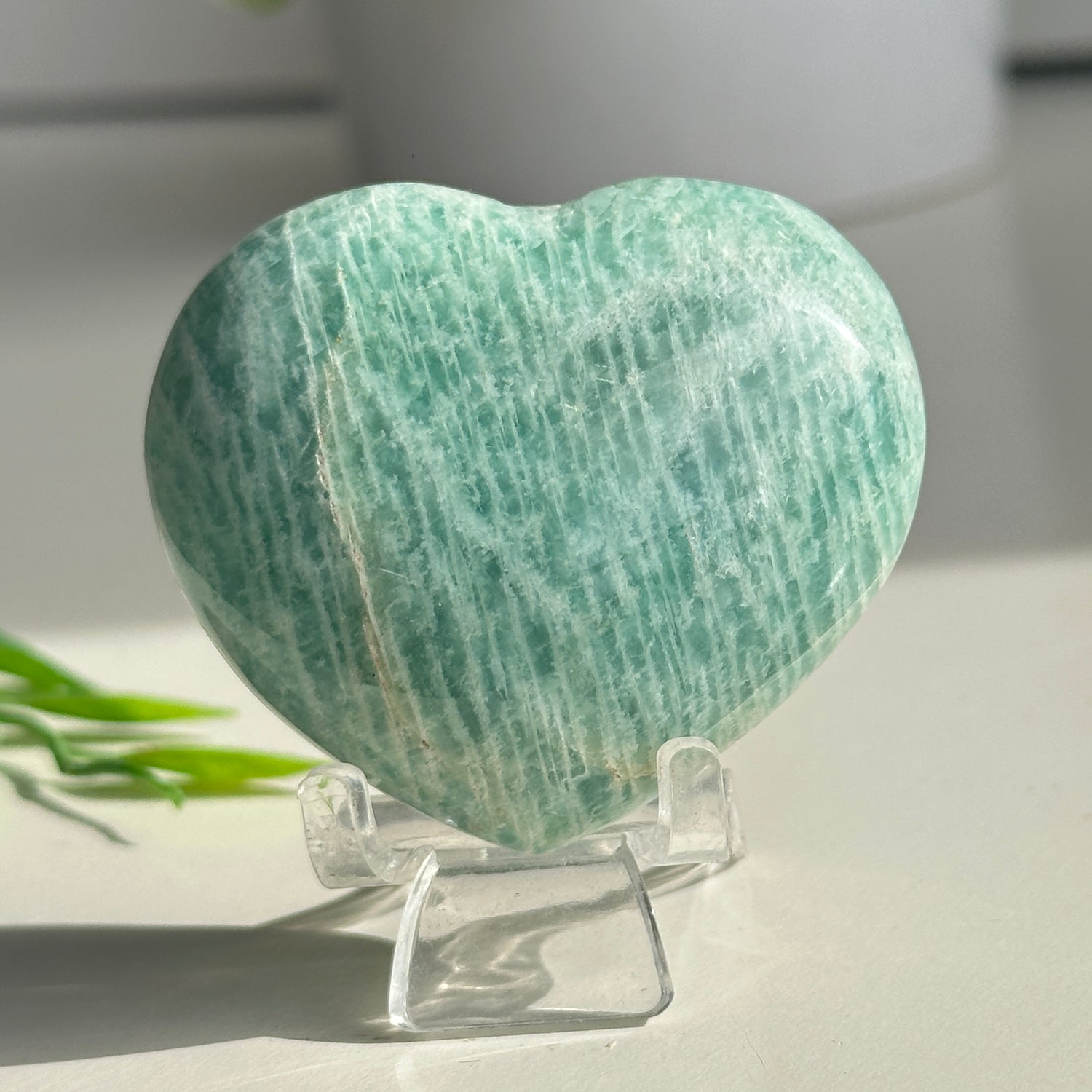 Amazonite Heart 5.6cm