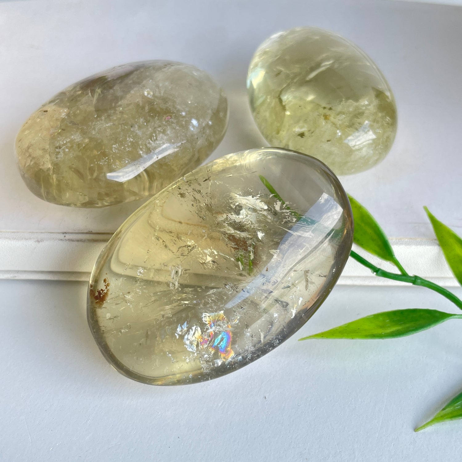 Smoky Citrine Palmstone Med