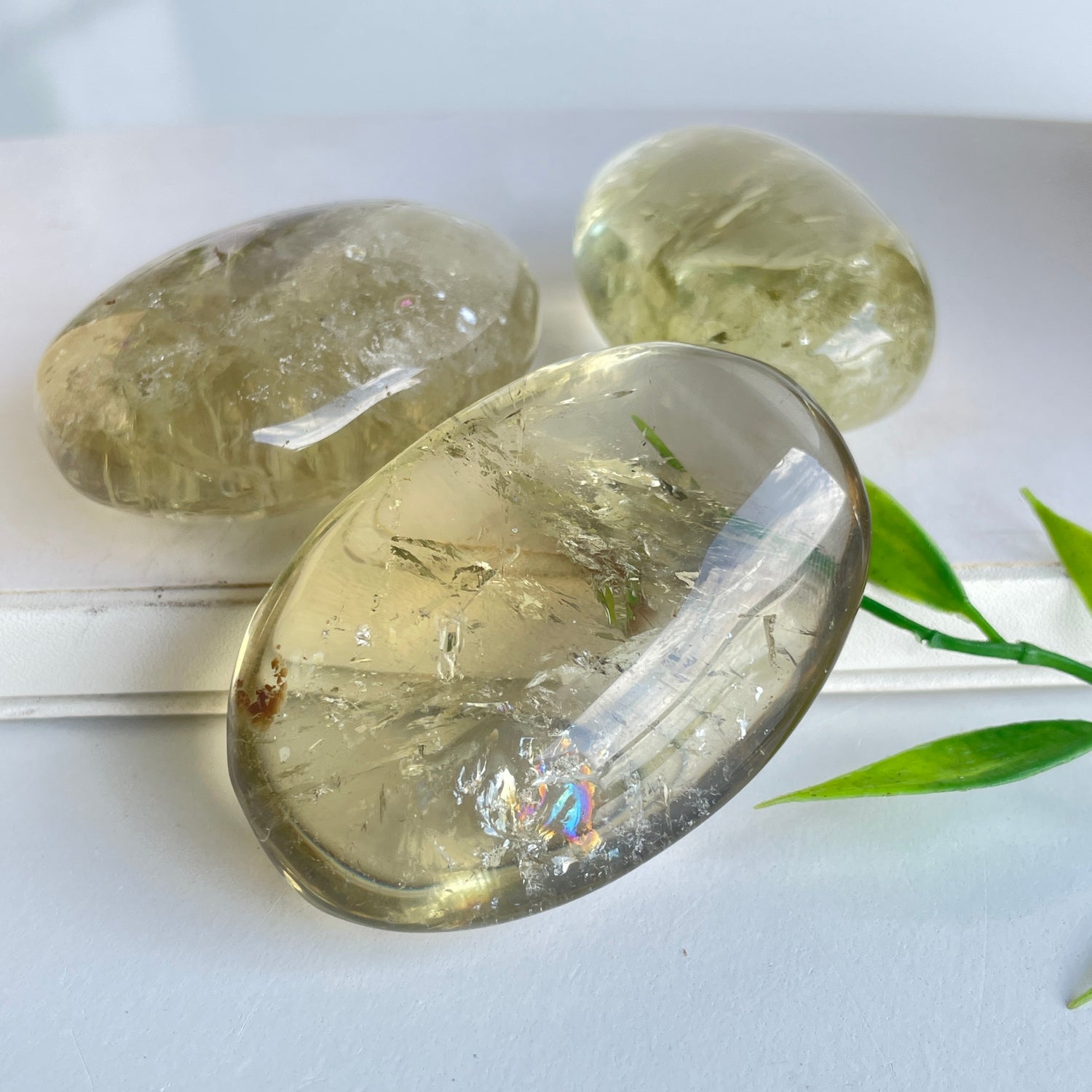 Smoky Citrine Palmstone Med