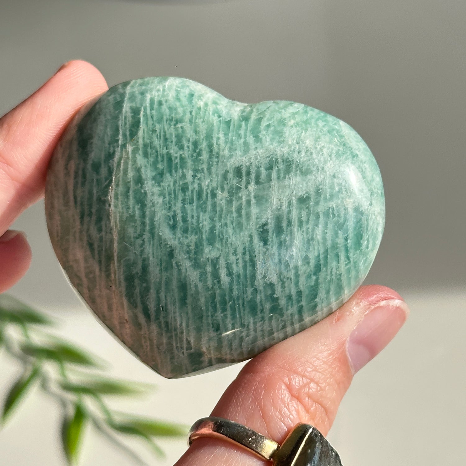 Amazonite Heart 5.6cm