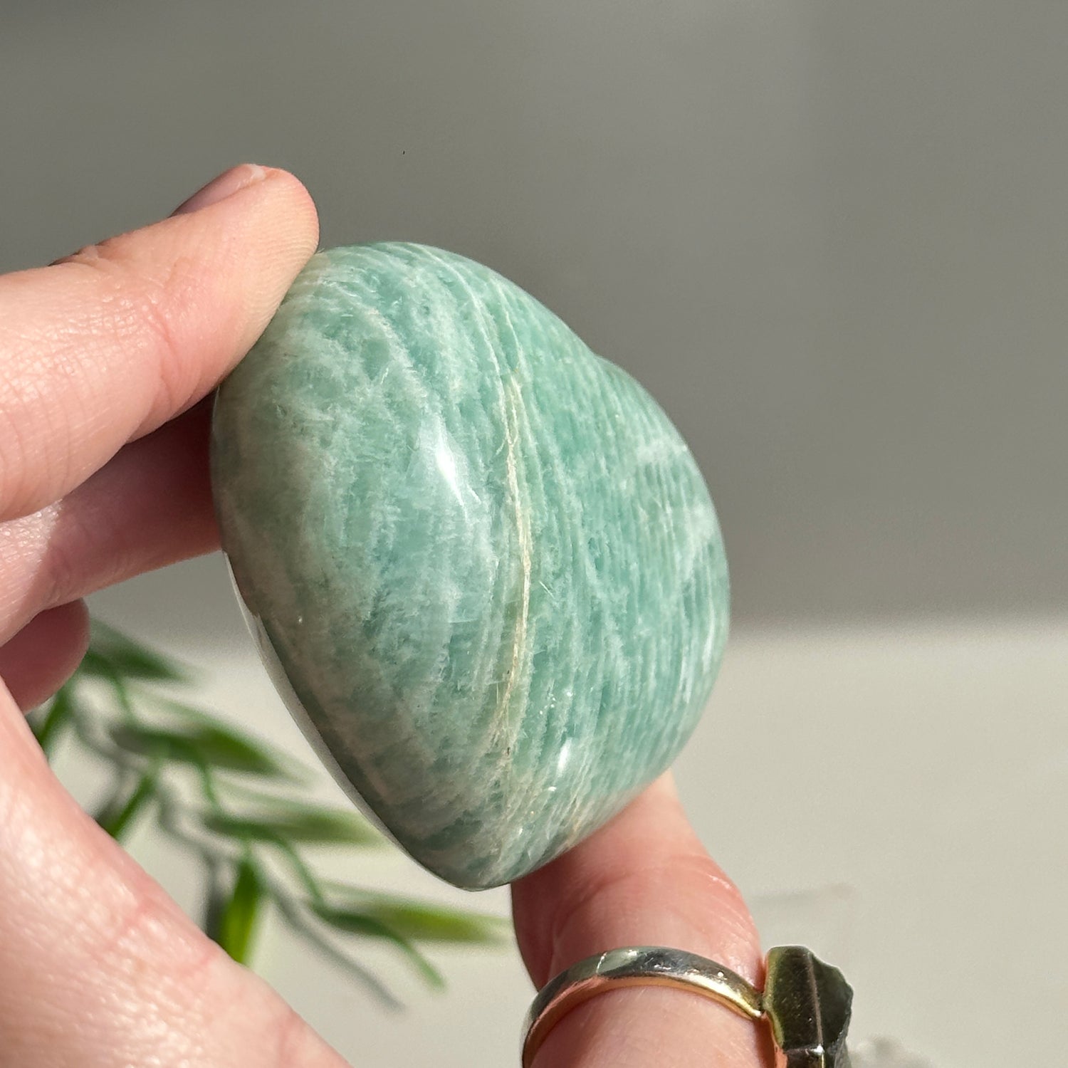 Amazonite Heart 5.6cm