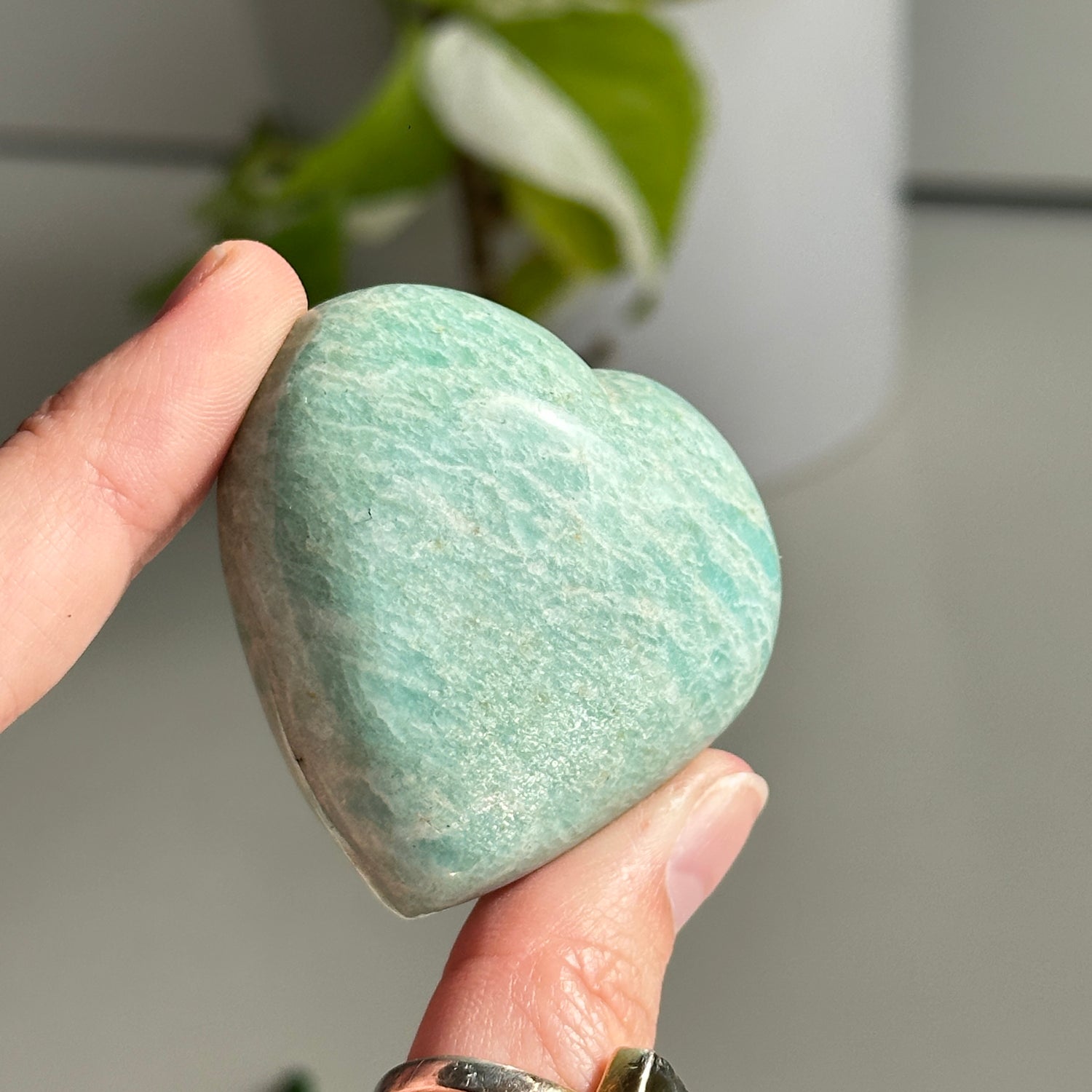 Amazonite Heart 4.7cm