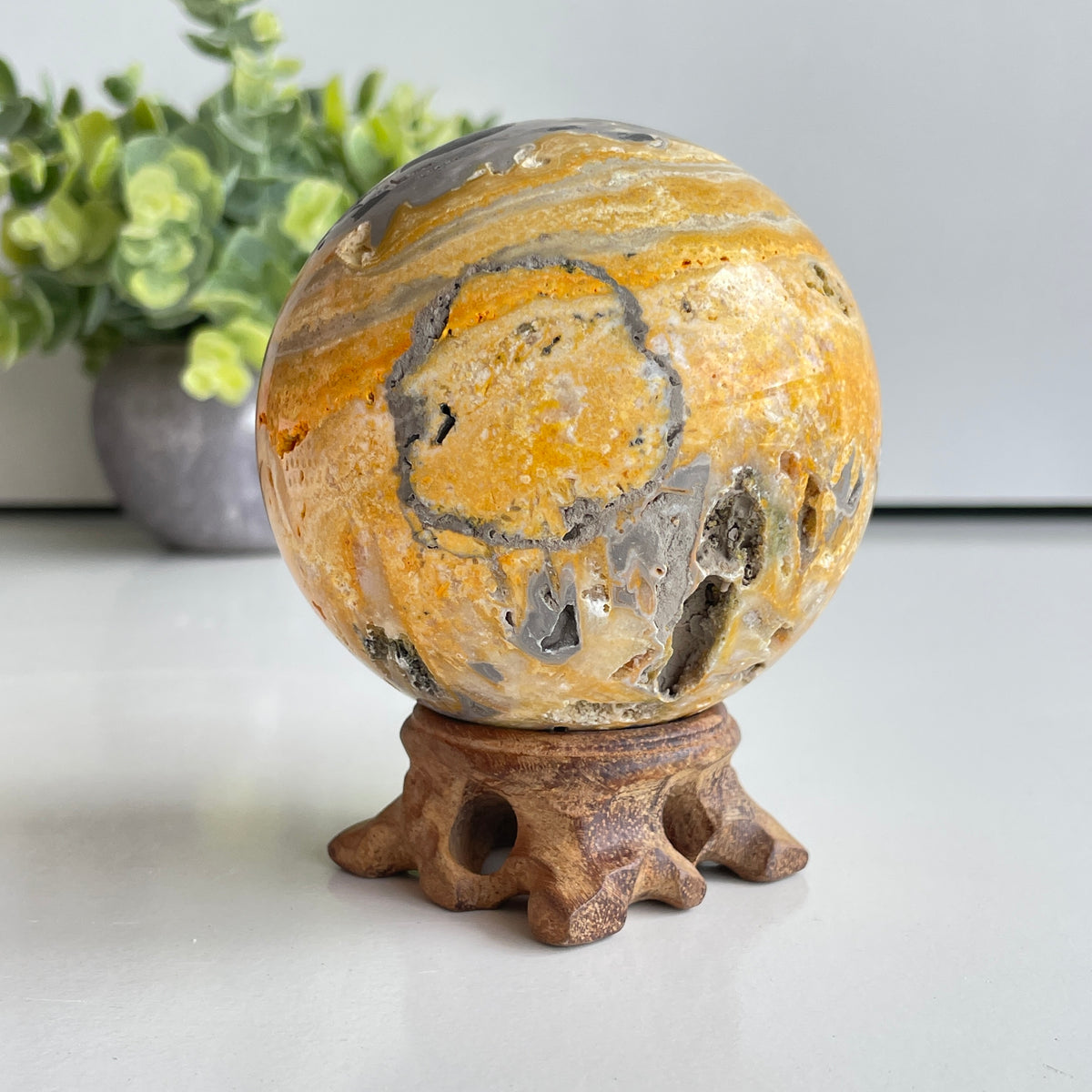 Bumblebee Jasper Sphere 7.7cm