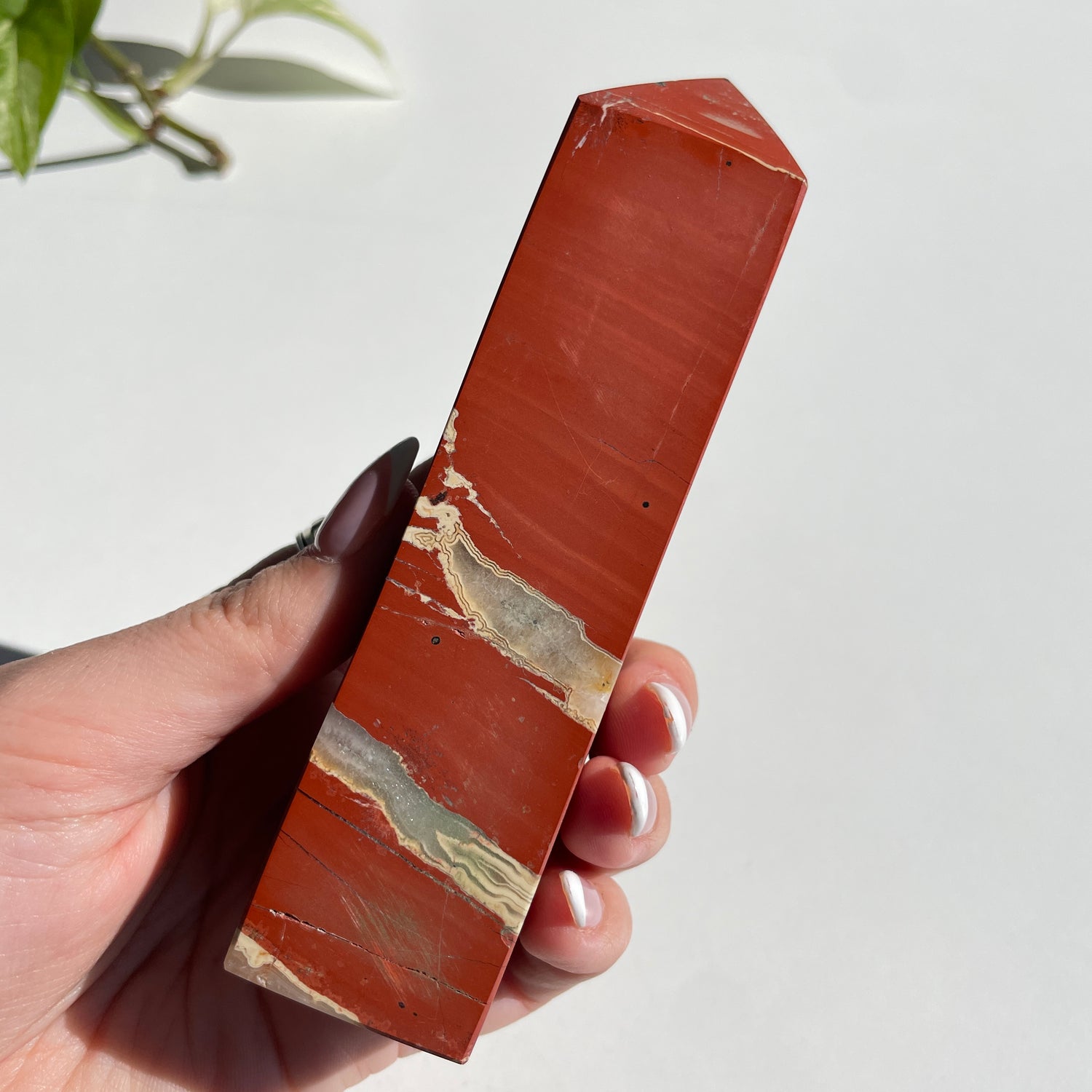 Red Jasper Obelisk 13.4cm 01