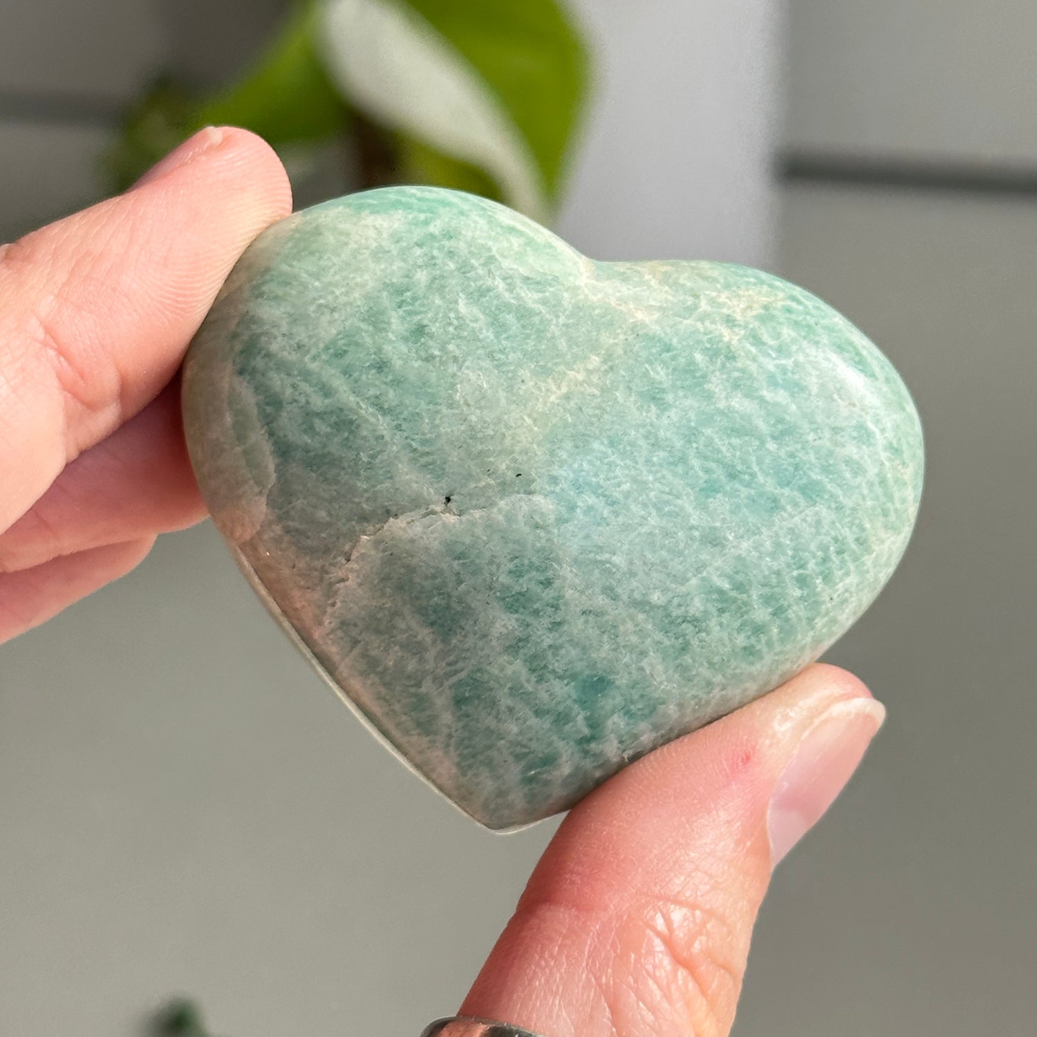 Amazonite Heart 5.3cm