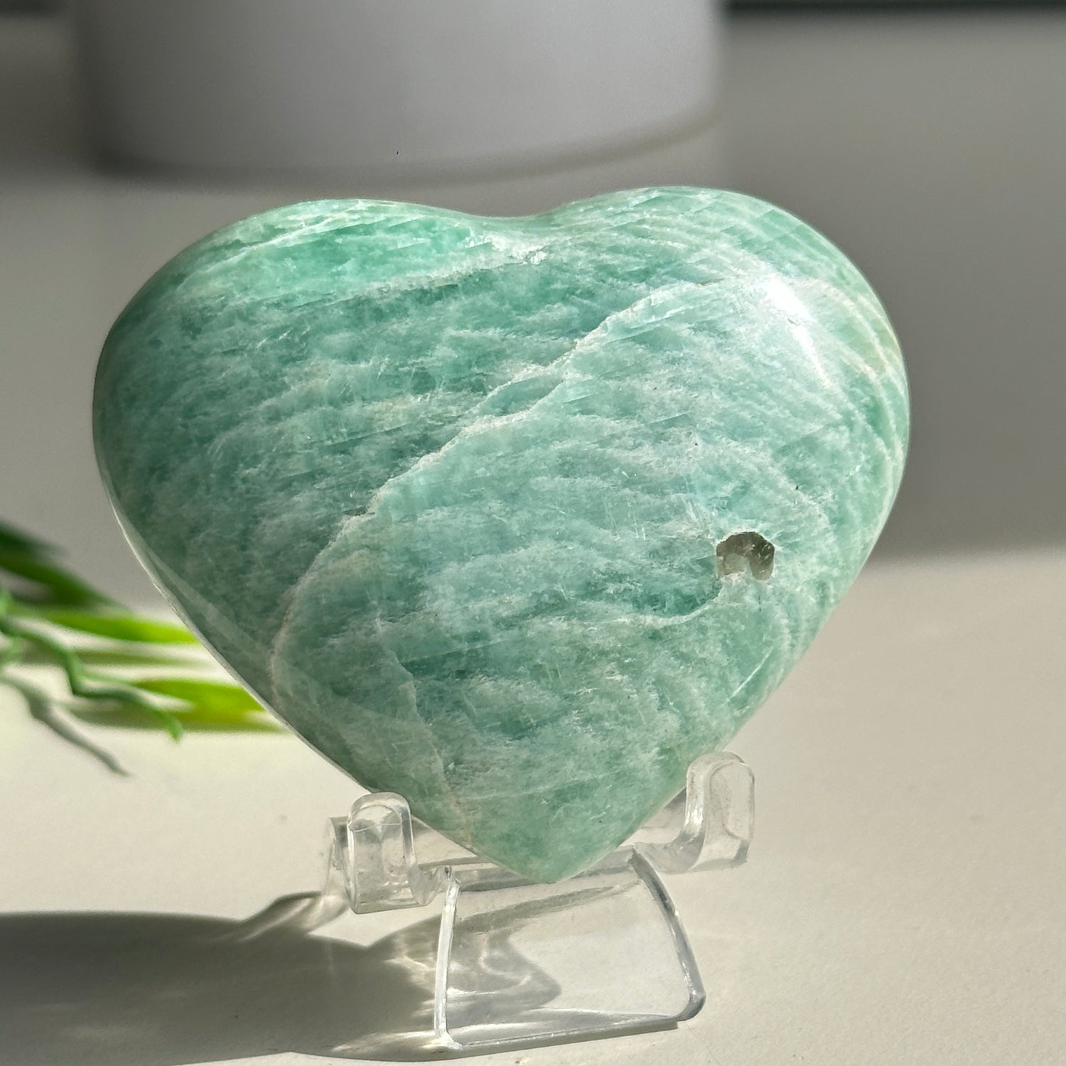 Amazonite Heart 6.2cm