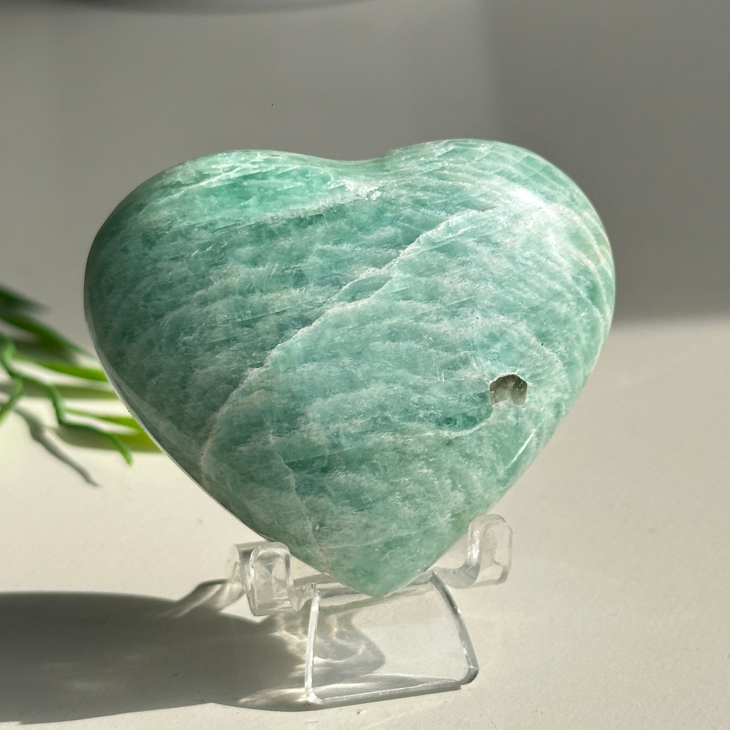 Amazonite Heart 6.2cm
