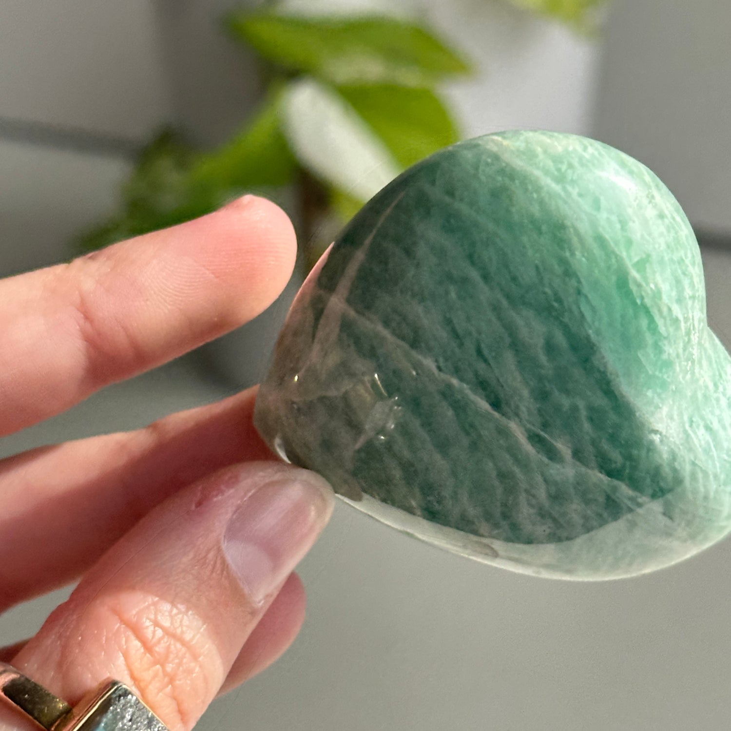 Amazonite Heart 6.2cm